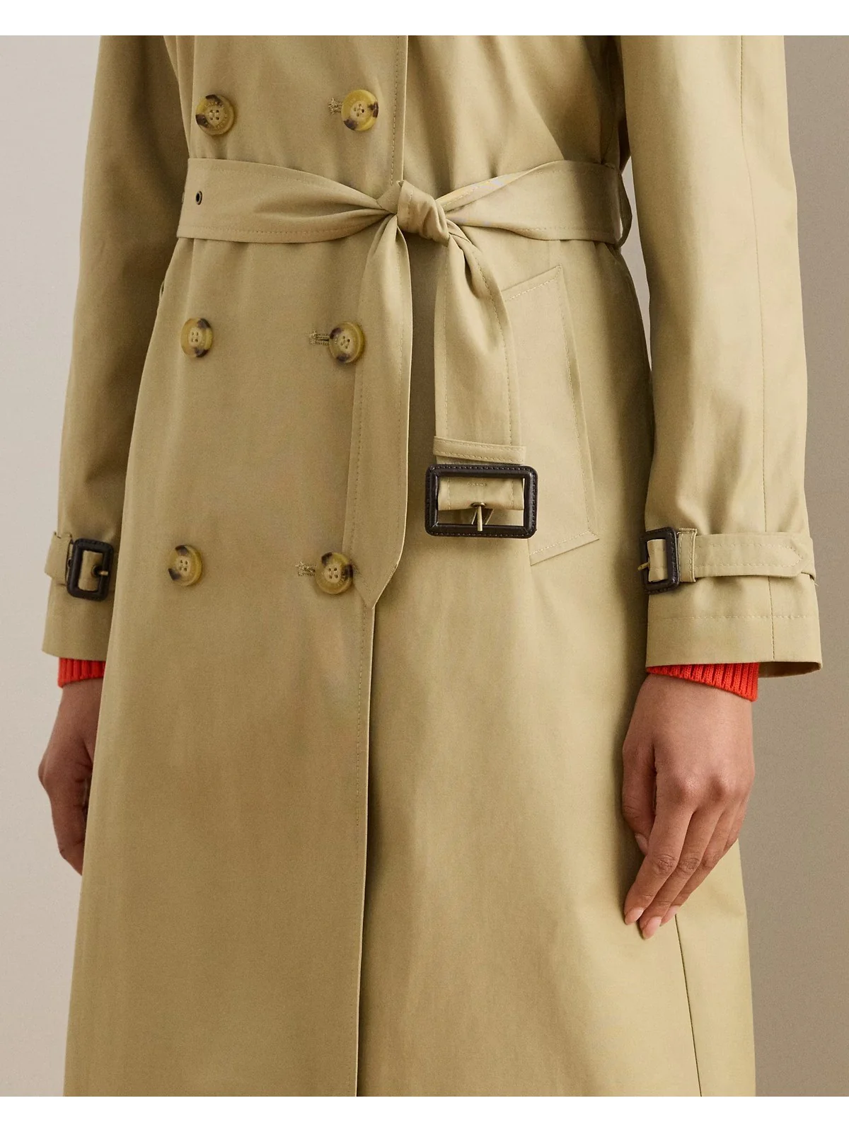LAUREN RALPH LAUREN Trench Donna BL DB W NS44-LINED-COAT 297951259 003 BIRCH TAN - Image 3