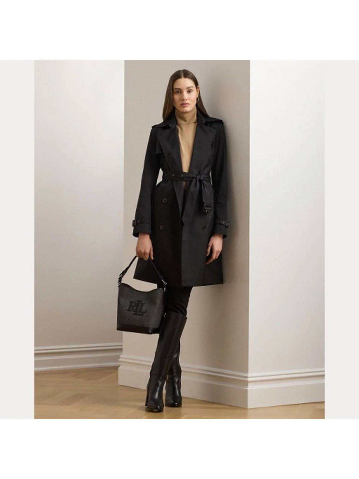 LAUREN RALPH LAUREN Trench Donna DB BLT RN38 297967122 001 BLACK - Image 2