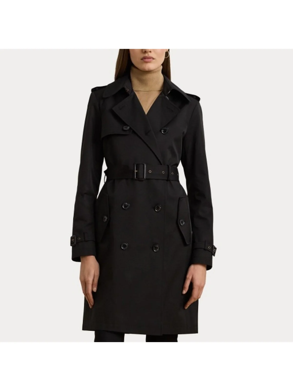 LAUREN RALPH LAUREN Trench Donna DB BLT RN38 297967122 001 BLACK - Image 8
