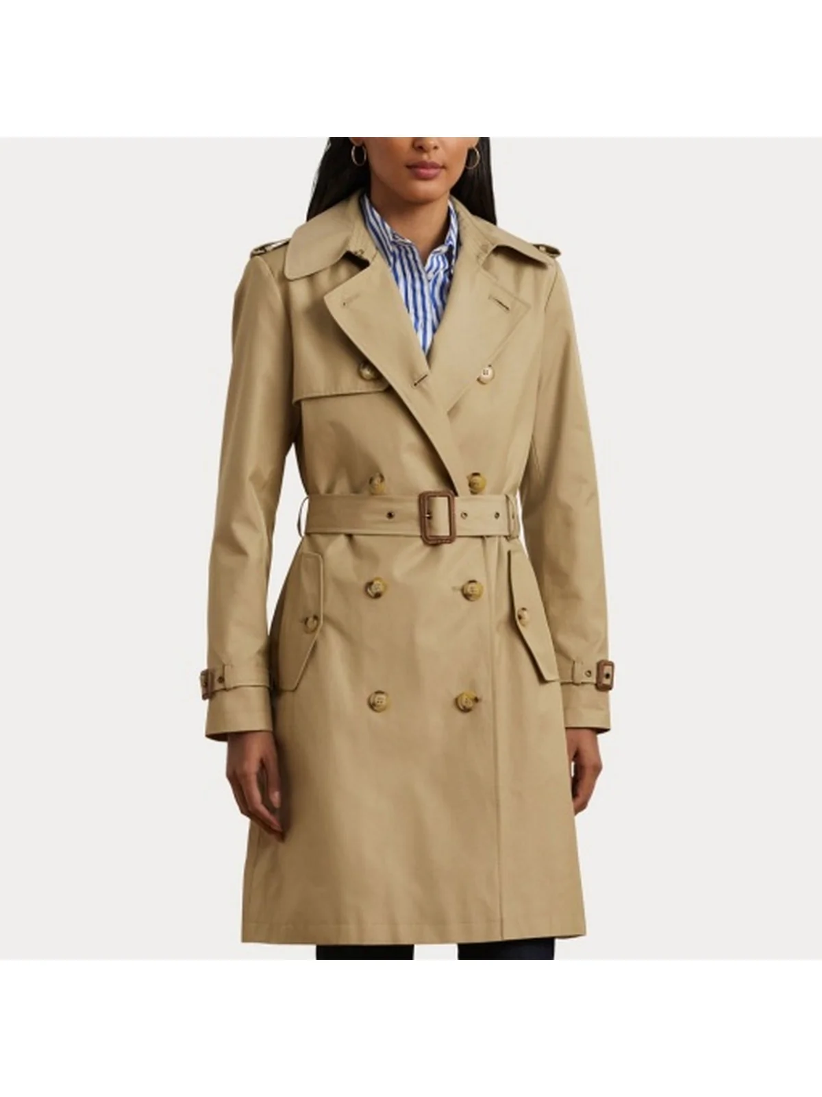 LAUREN RALPH LAUREN Trench Donna DB BLT RN38 297967122 002 BIRCH TAN - Image 6