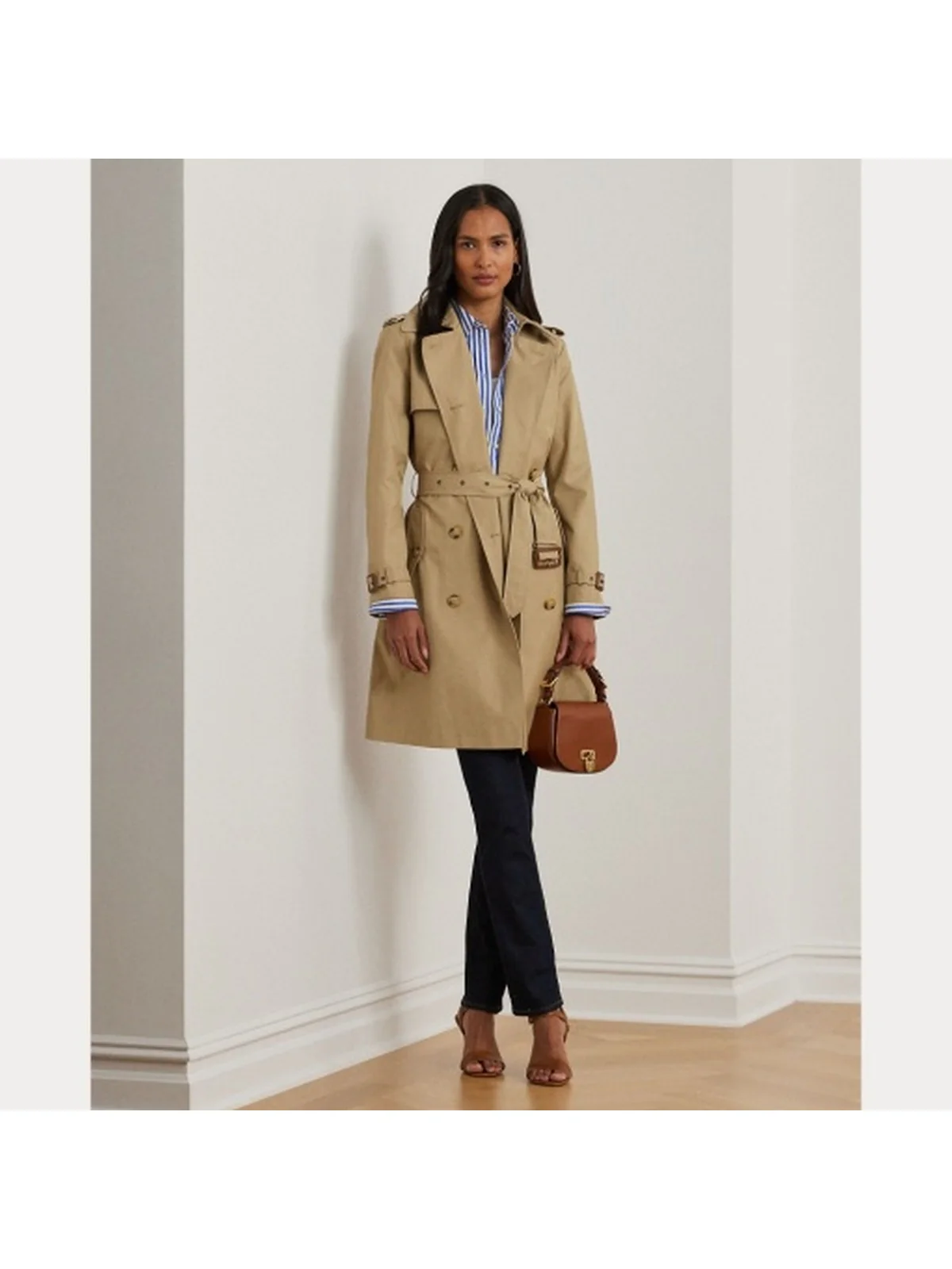 LAUREN RALPH LAUREN Trench Donna DB BLT RN38 297967122 002 BIRCH TAN - Image 8