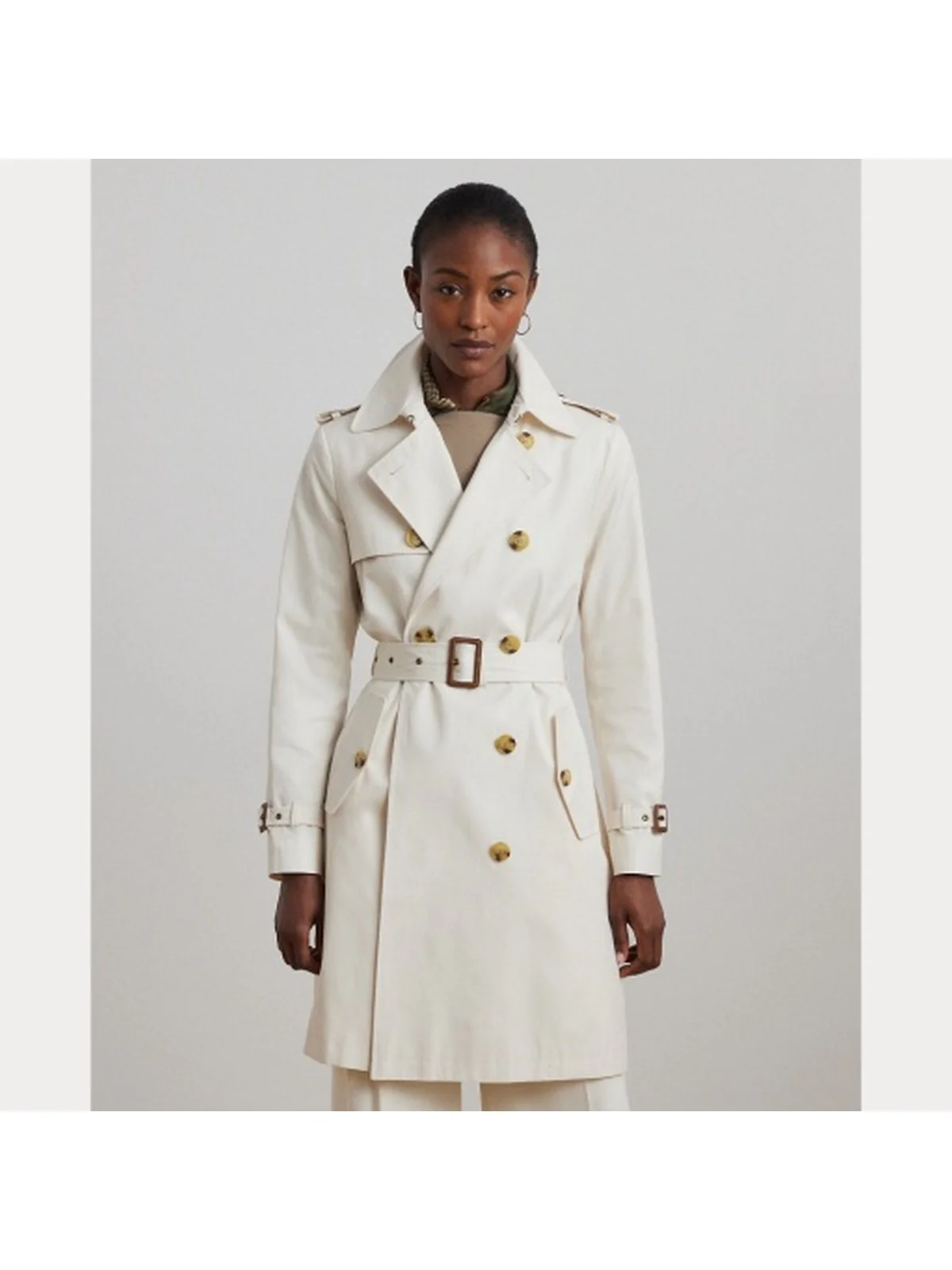 LAUREN RALPH LAUREN Trench Donna DB BLT RN38 297967122 004 CREAM - Image 3