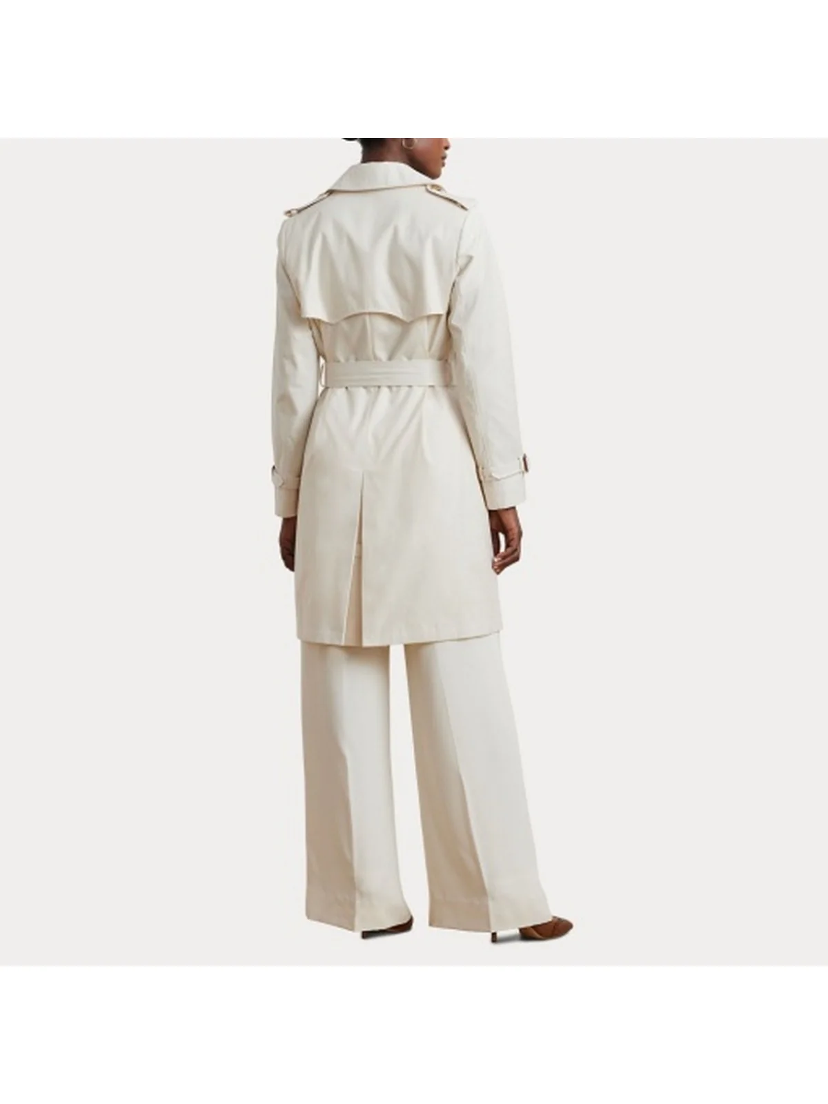 LAUREN RALPH LAUREN Trench Donna DB BLT RN38 297967122 004 CREAM - Image 7