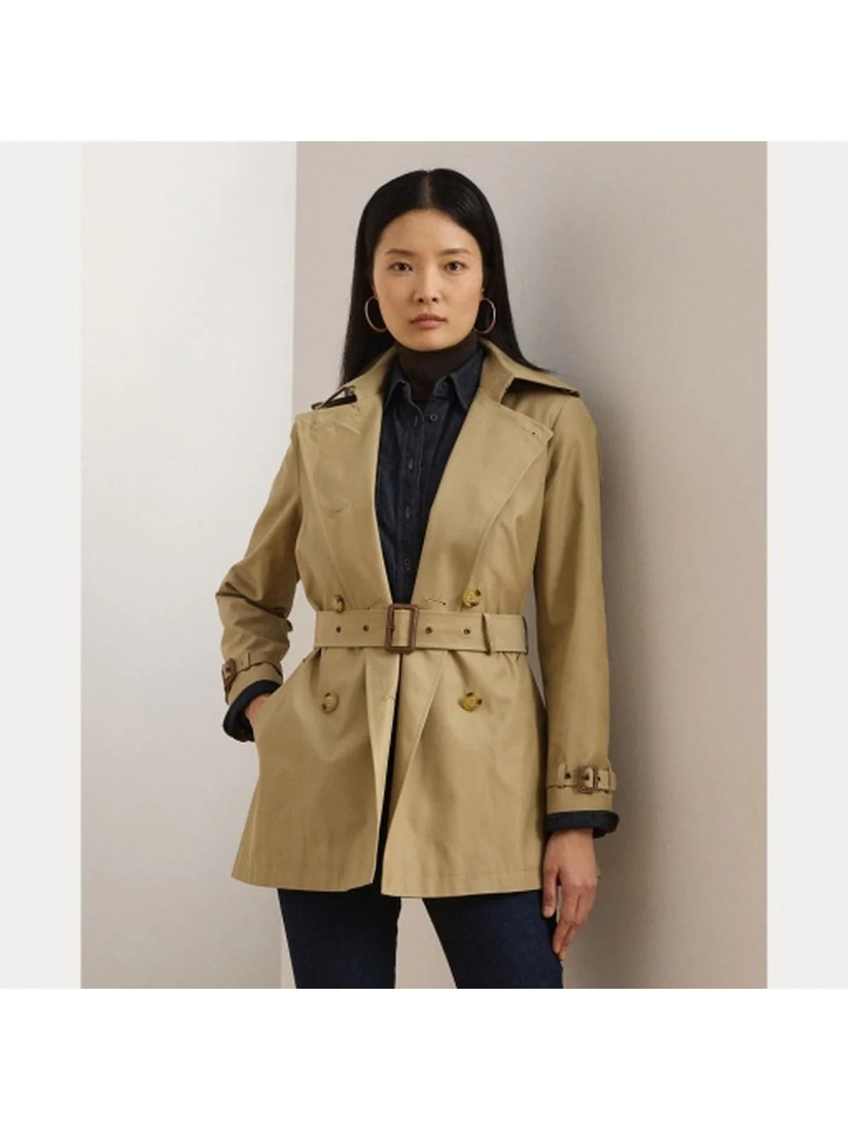 LAUREN RALPH LAUREN Trench Donna DB BLT TR30 297967126 002 Marrone - Image 6