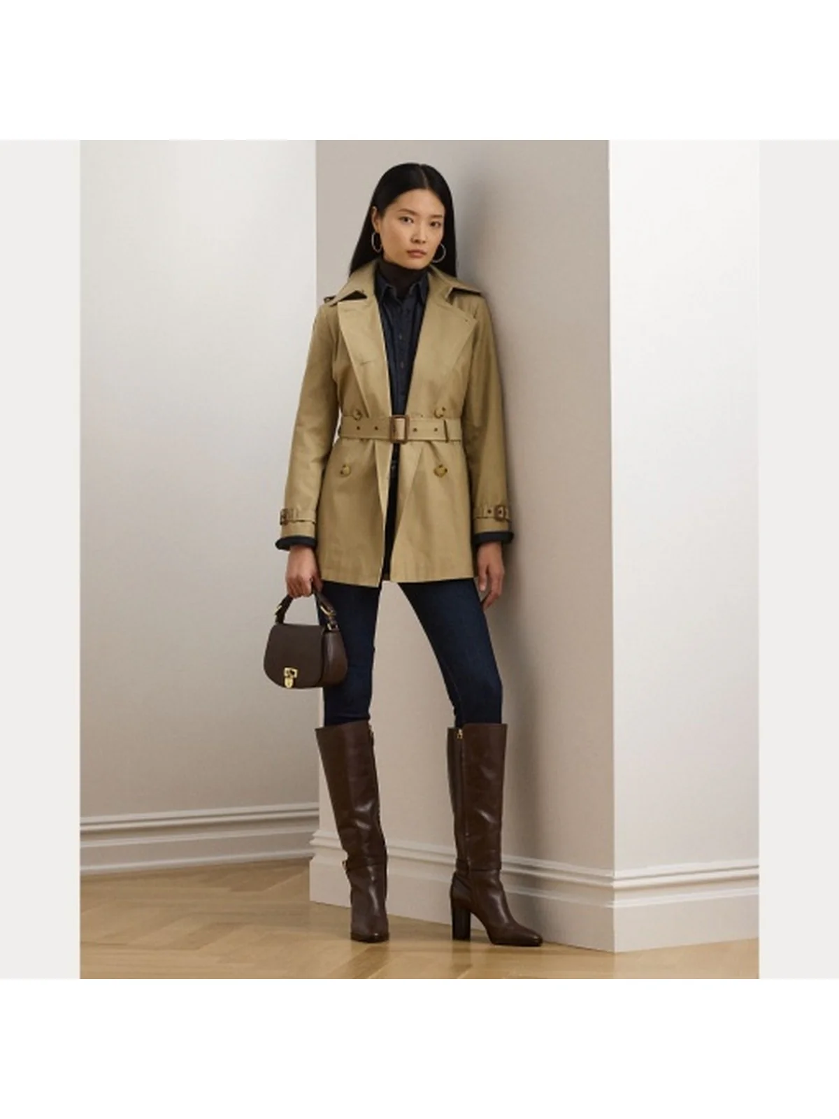 LAUREN RALPH LAUREN Trench Donna DB BLT TR30 297967126 002 Marrone - Image 7