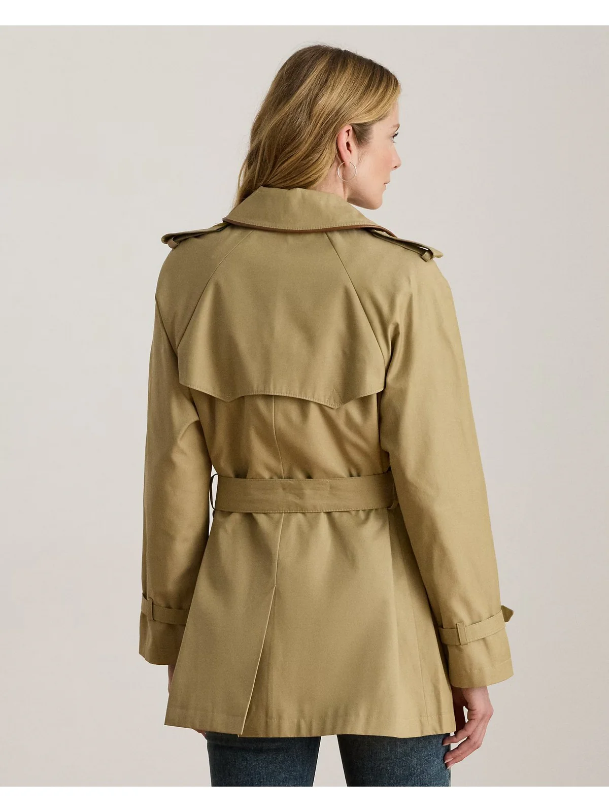 LAUREN RALPH LAUREN Trench Donna "SB RG PU 30""-LINED-COAT" 297979525 001 BIRCH TAN - Image 3