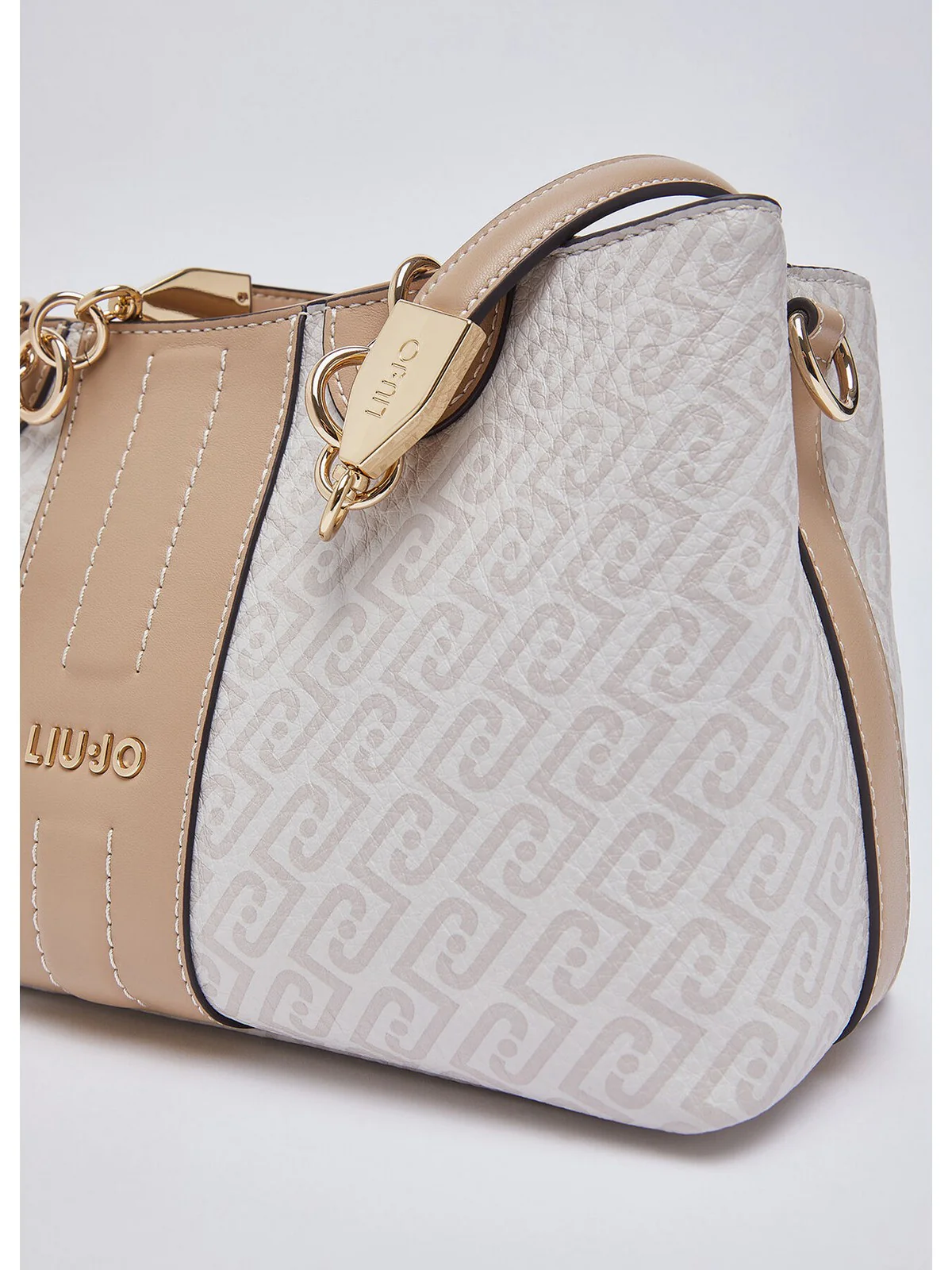 LIU JO ACCESSORIES Borsa Donna  AA6103E1118 C3920 Naturale/dk.cipria - Image 3