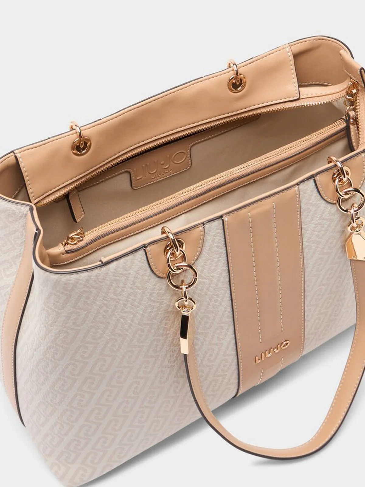 LIU JO ACCESSORIES Borsa Donna  AA6104E1118 C3920 Naturale/dk.cipria - Image 2