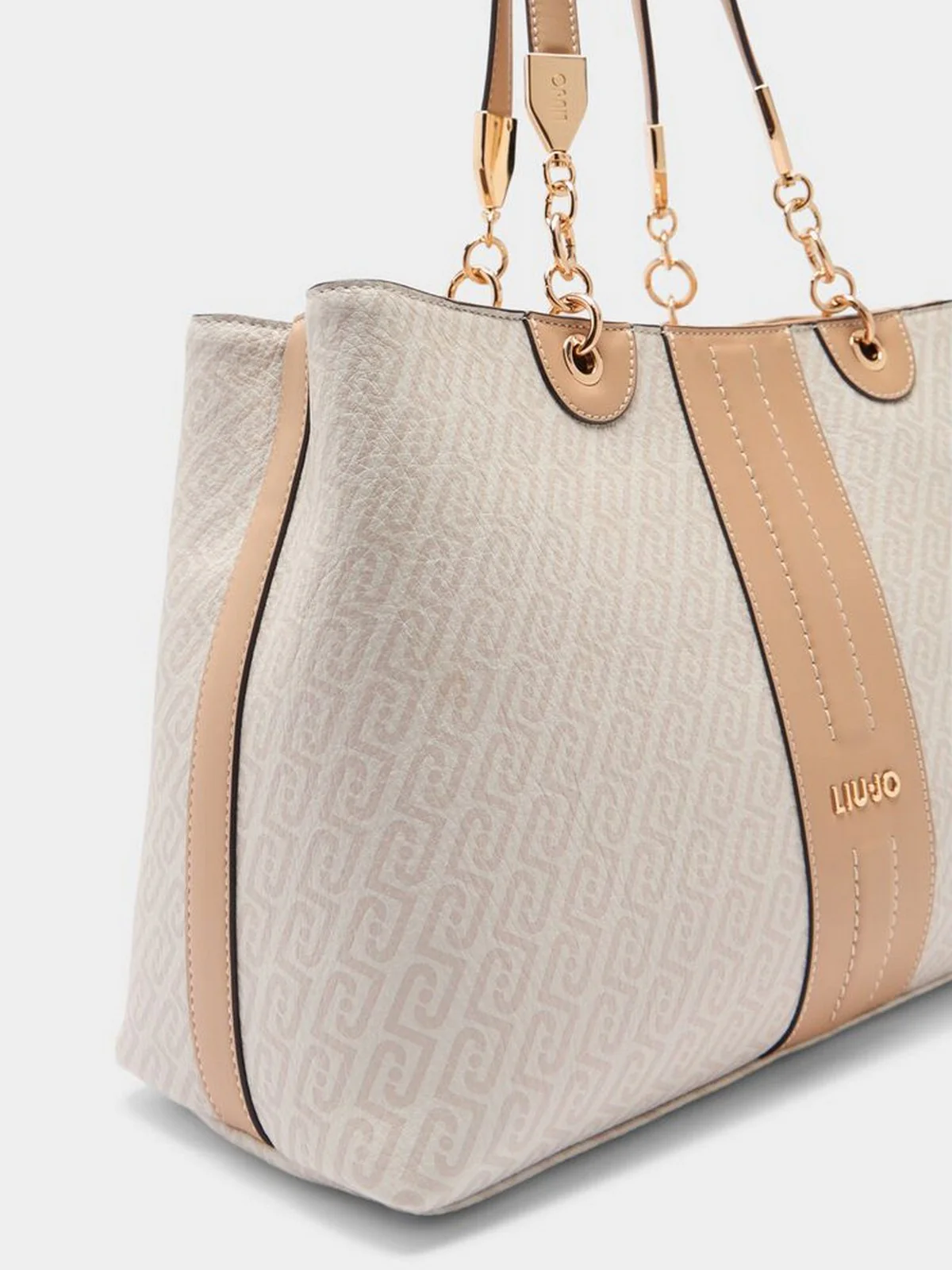 LIU JO ACCESSORIES Borsa Donna  AA6104E1118 C3920 Naturale/dk.cipria - Image 3