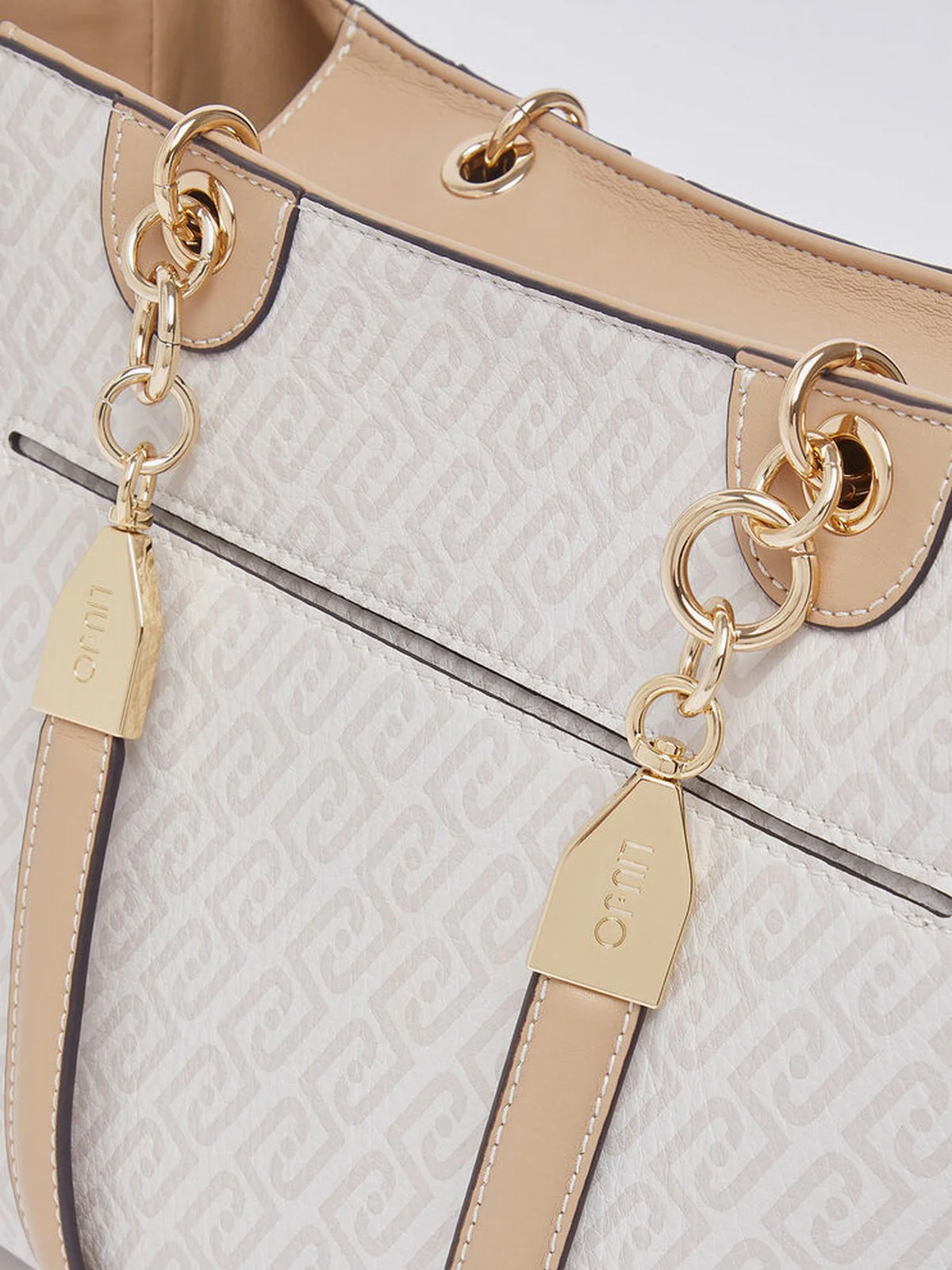 LIU JO ACCESSORIES Borsa Donna  AA6104E1118 C3920 Naturale/dk.cipria - Image 5