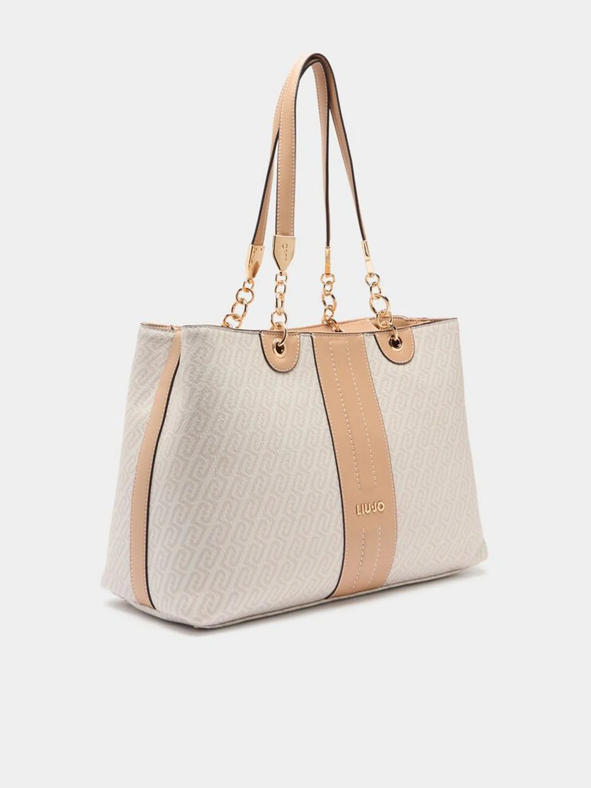 LIU JO ACCESSORIES Borsa Donna  AA6104E1118 C3920 Naturale/dk.cipria - Image 6