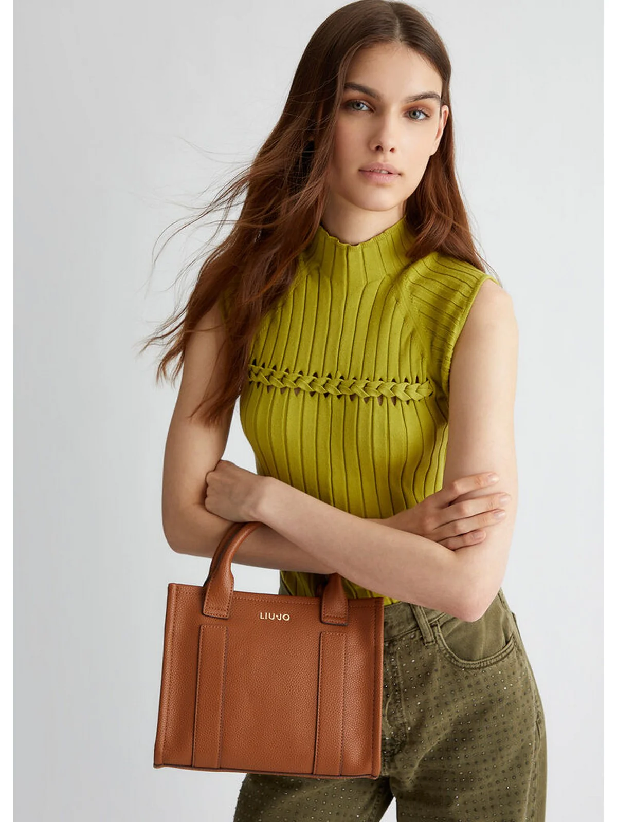 LIU JO ACCESSORIES Borsa Donna  AF4192E0027 X0282 Marrone - Image 7