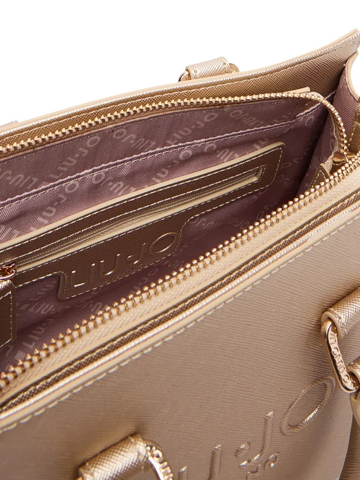 LIU JO ACCESSORIES Borsa Donna  AF5150E0087 90048 LIGHT GOLD - Image 4