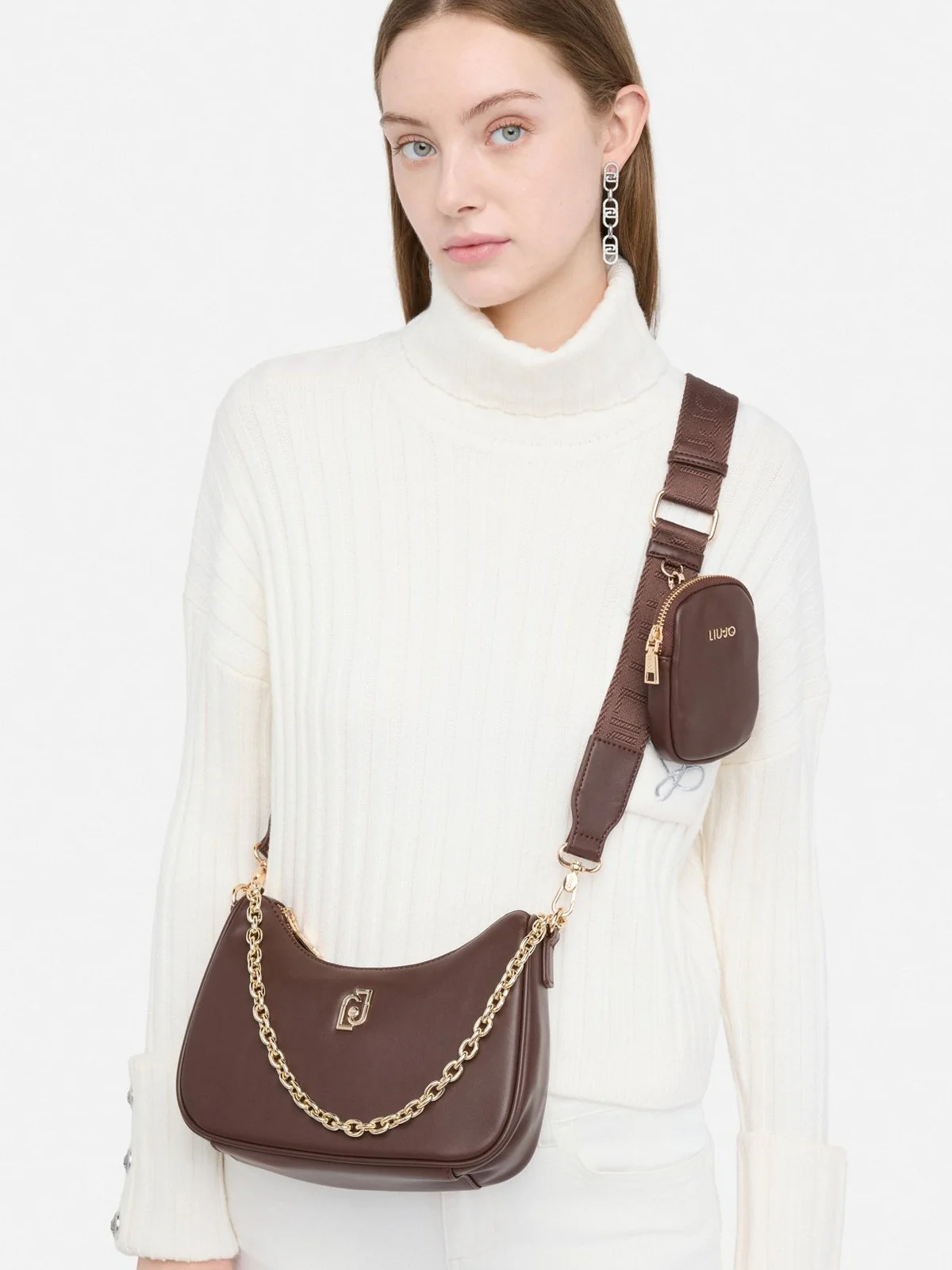 LIU JO ACCESSORIES Borsa Donna  AF5180E0077 90912 MORO LIGHT - Image 2