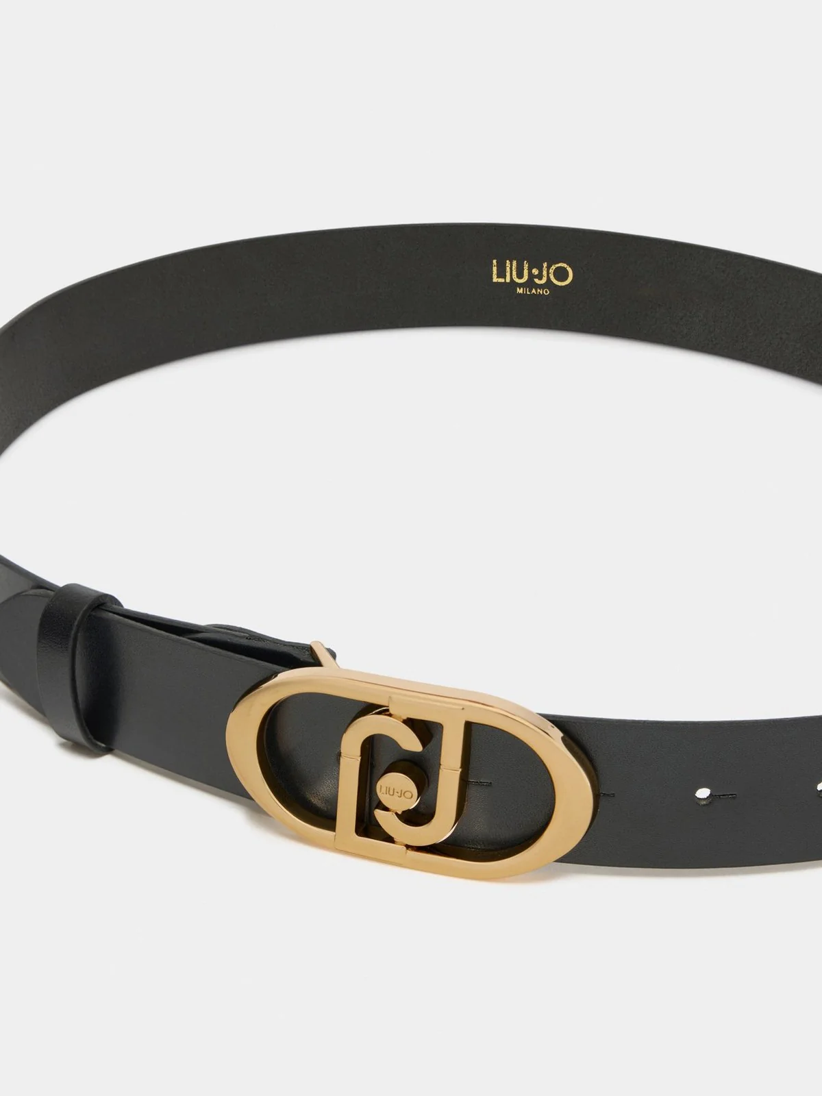 LIU JO ACCESSORIES Cintura Donna  AF5242P0062 B1848 NERO/BRASS GOLD - Image 6
