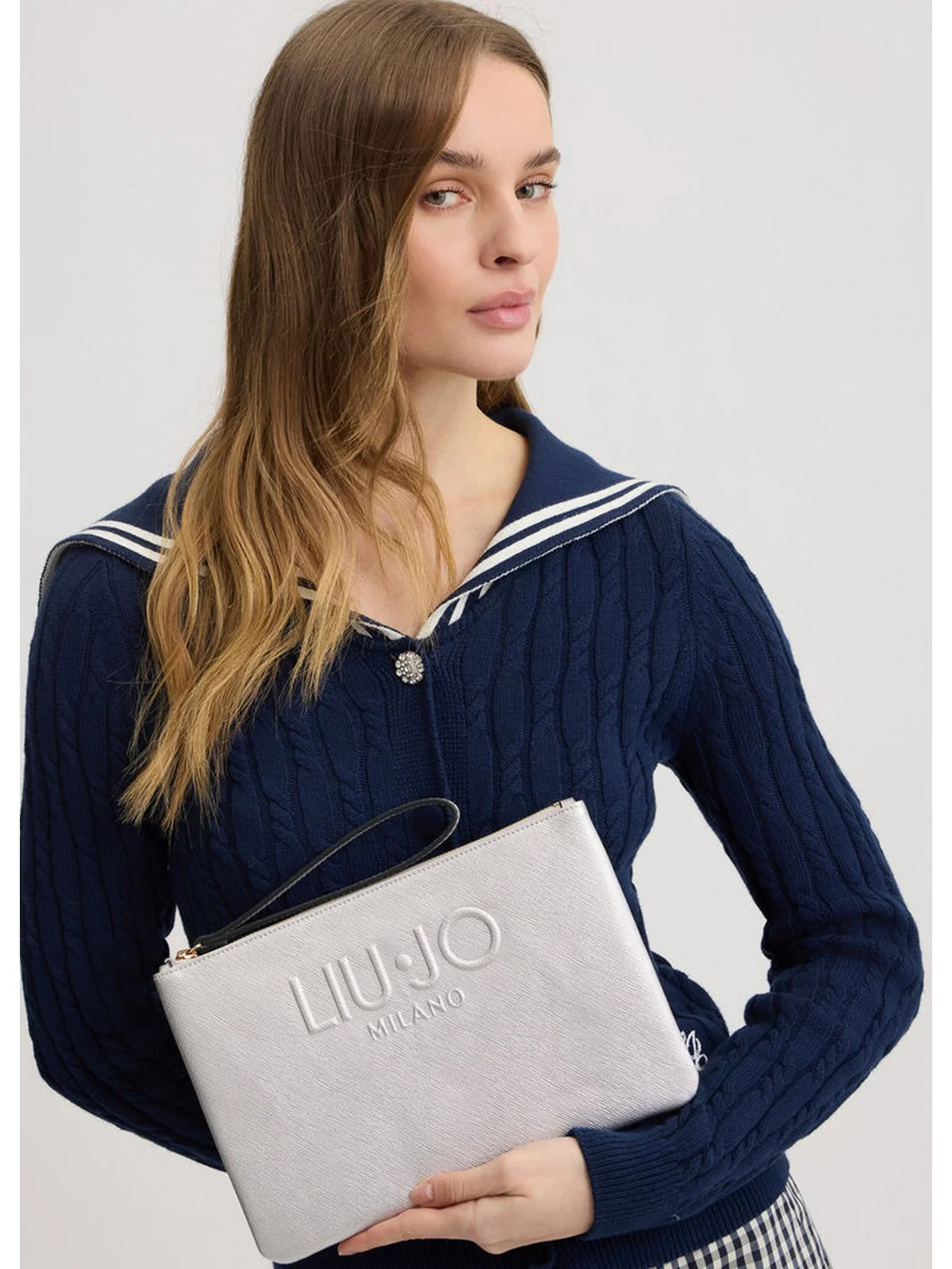LIU JO ACCESSORIES Pochette Donna  AA5154E0087 45002 Argento - Image 7