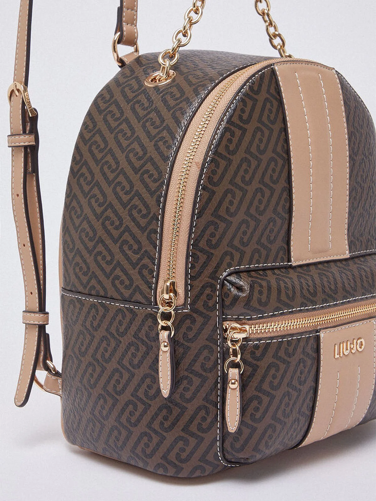 LIU JO ACCESSORIES Zaino Donna  AA6111E1118 C3904 Testa moro/dk.cipria - Image 4