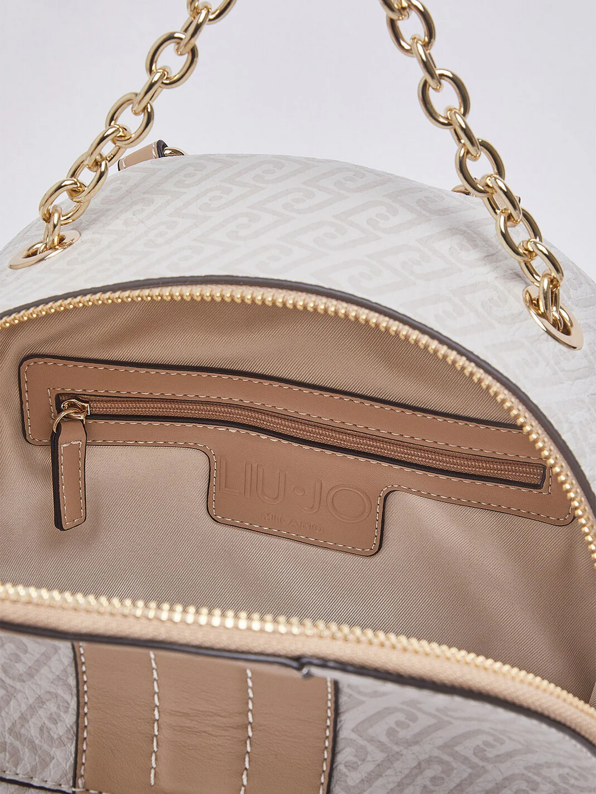 LIU JO ACCESSORIES Zaino Donna  AA6111E1118 C3920 Naturale/dk.cipria - Image 3