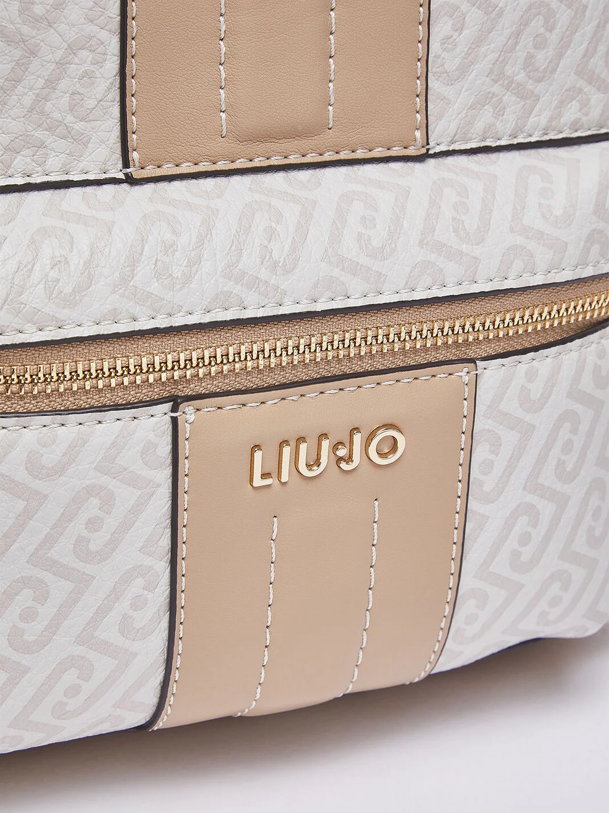 LIU JO ACCESSORIES Zaino Donna  AA6111E1118 C3920 Naturale/dk.cipria - Image 4