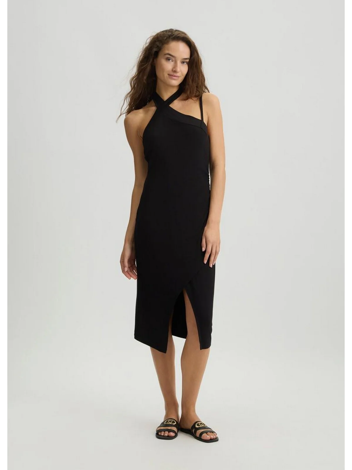 LIU JO BEACHWEAR Abito Donna VA5062JS360 22222 NERO - Image 5