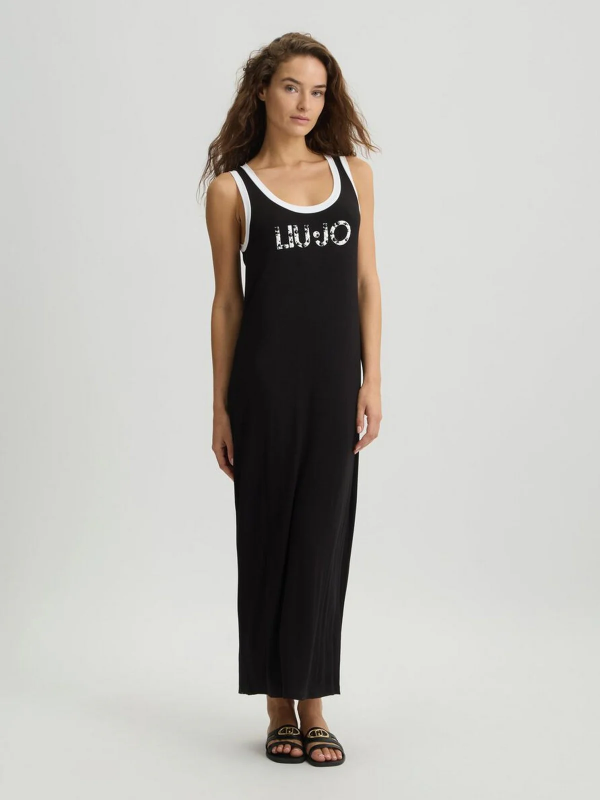 LIU JO BEACHWEAR Abito Donna  VA5134JS360 09096 NERO/BIANCO - Image 2