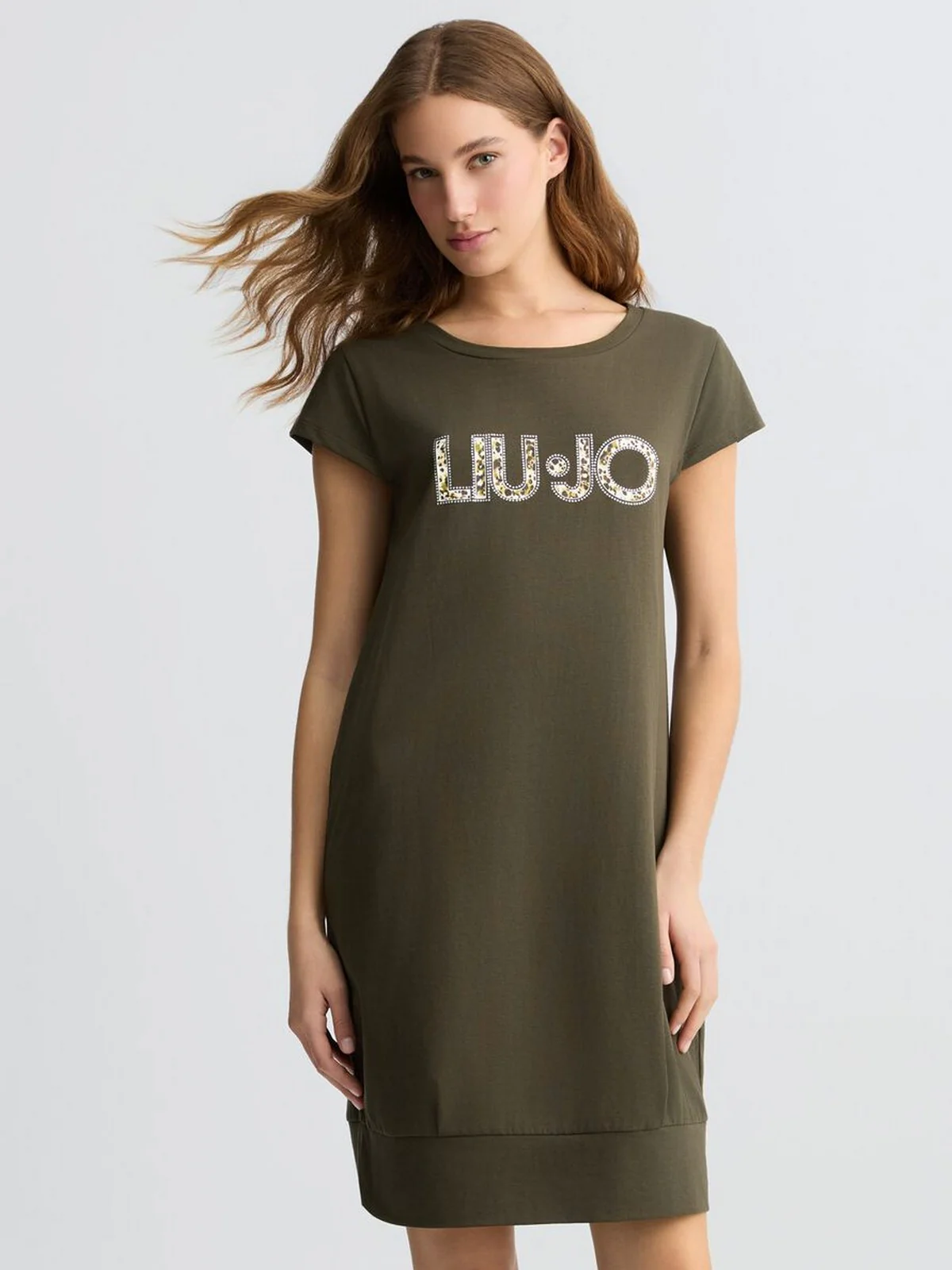 LIU JO BEACHWEAR Abito Donna  VA5194JS003 M9577 Lichene/anim.vert - Image 2