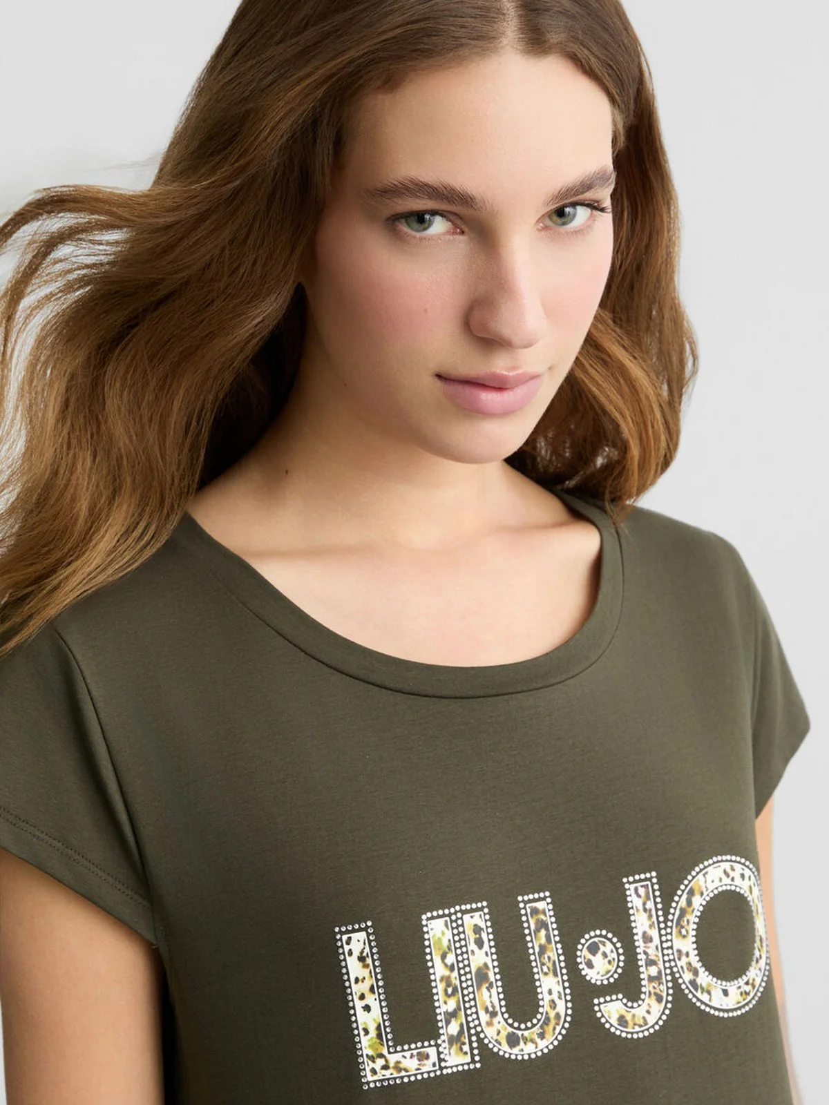 LIU JO BEACHWEAR Abito Donna  VA5194JS003 M9577 Lichene/anim.vert - Image 4