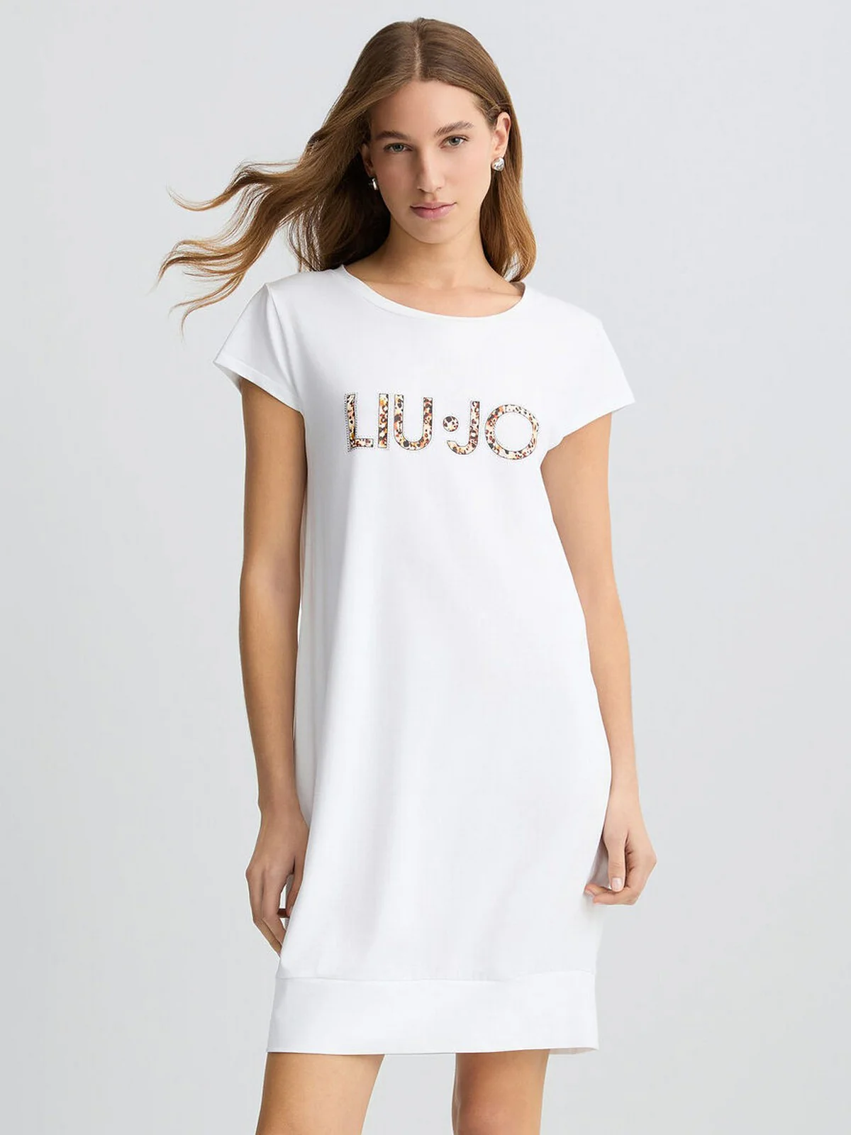 LIU JO BEACHWEAR Abito Donna  VA5194JS003 M9664 Bianco/animal rouge - Image 2