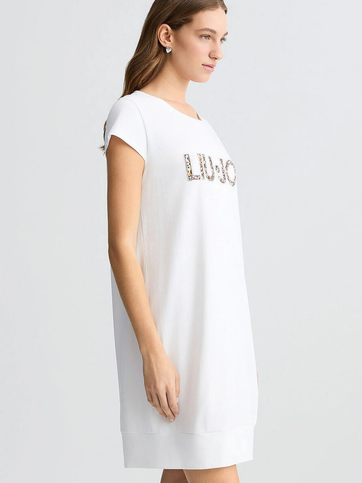 LIU JO BEACHWEAR Abito Donna  VA5194JS003 M9664 Bianco/animal rouge - Image 5