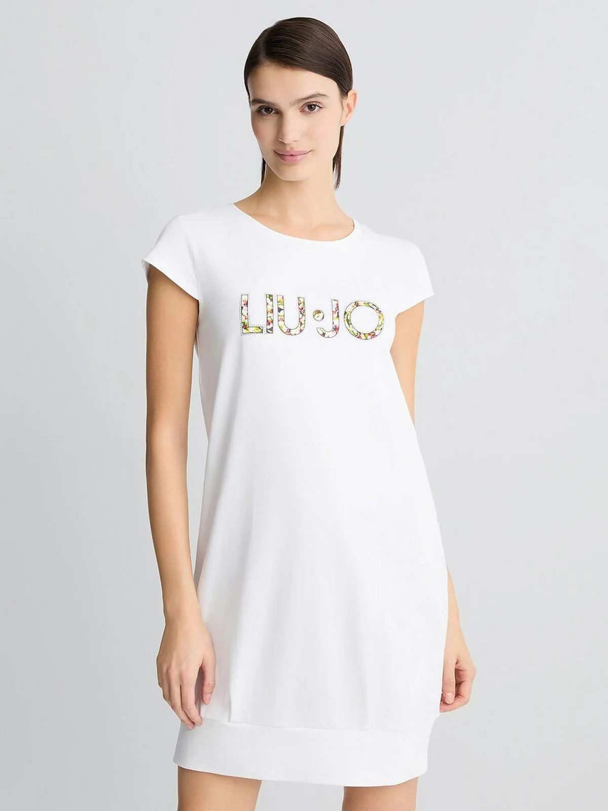 LIU JO BEACHWEAR Abito Donna  VA5194JS003 Q9136 Bianco/flowers - Image 2