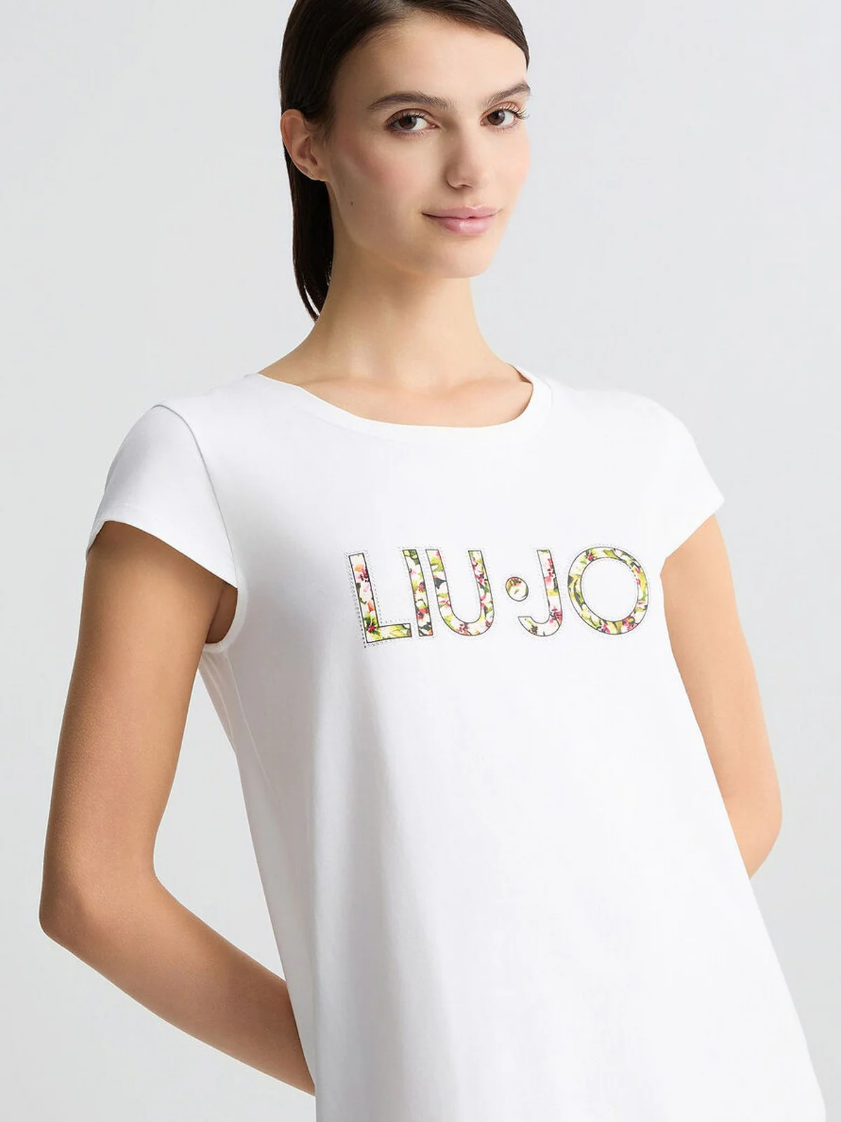 LIU JO BEACHWEAR Abito Donna  VA5194JS003 Q9136 Bianco/flowers - Image 5