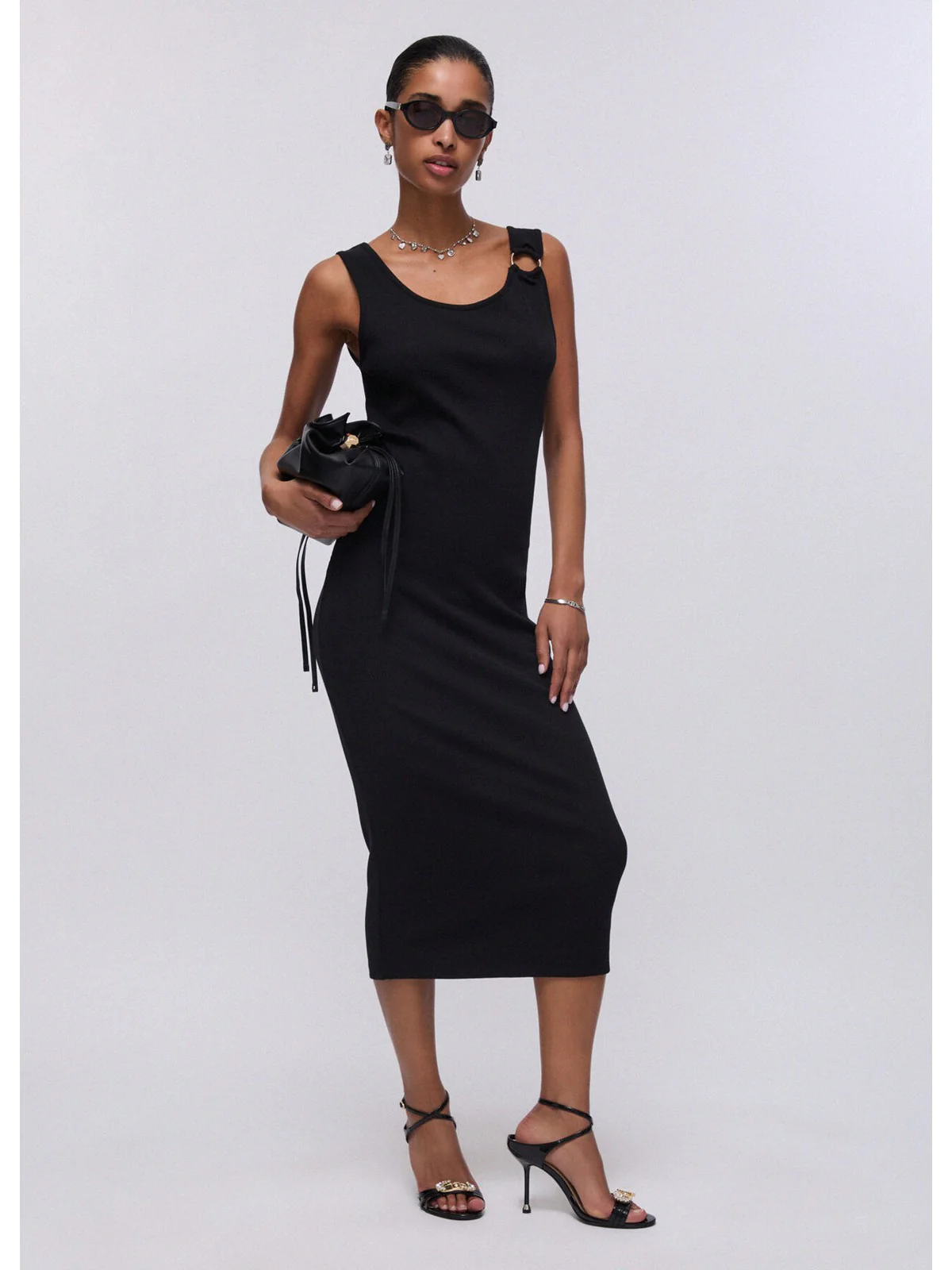 LIU JO BEACHWEAR Abito Donna  VA6129J4822 22222 Nero - Image 2