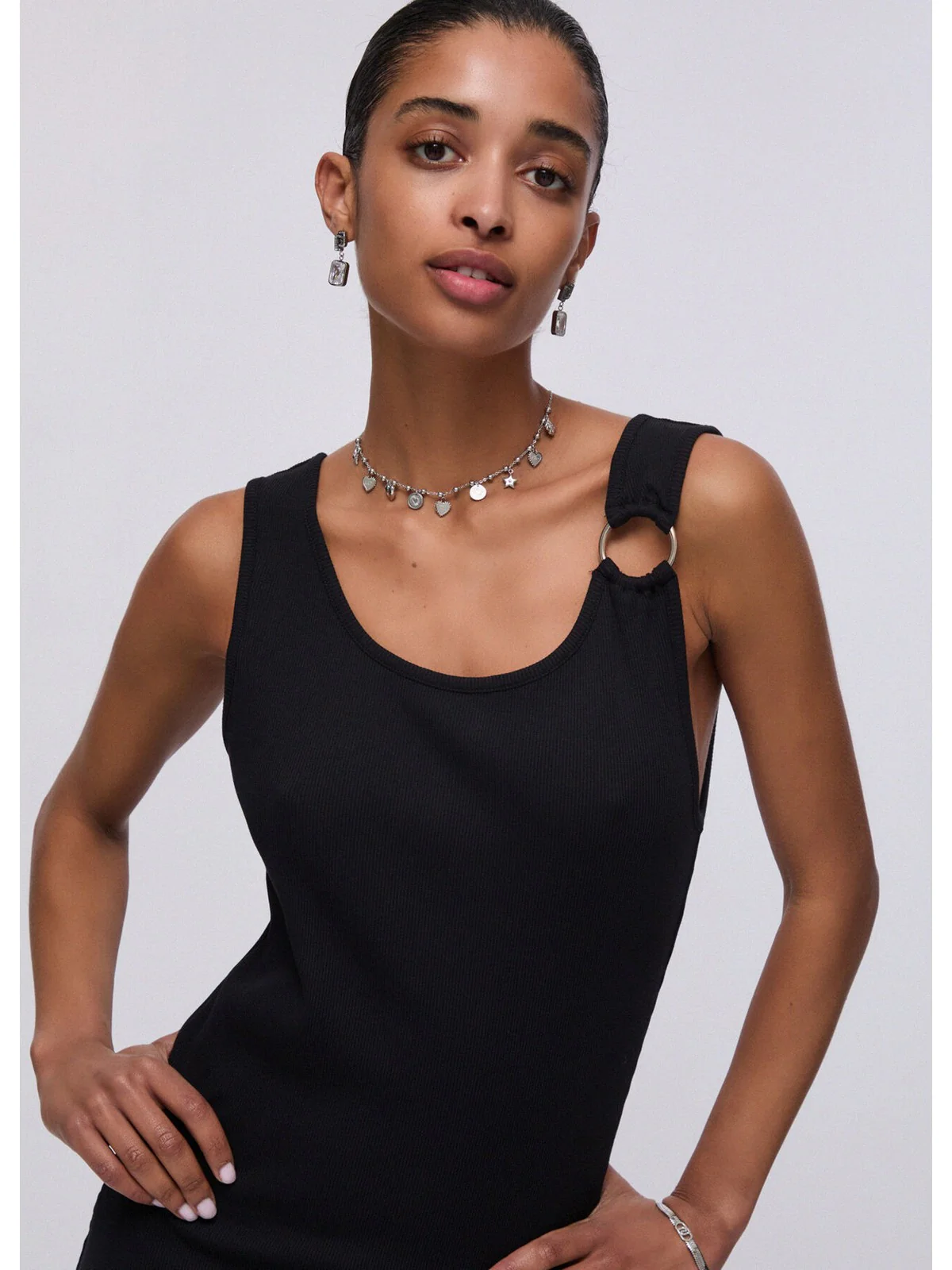 LIU JO BEACHWEAR Abito Donna  VA6129J4822 22222 Nero - Image 3