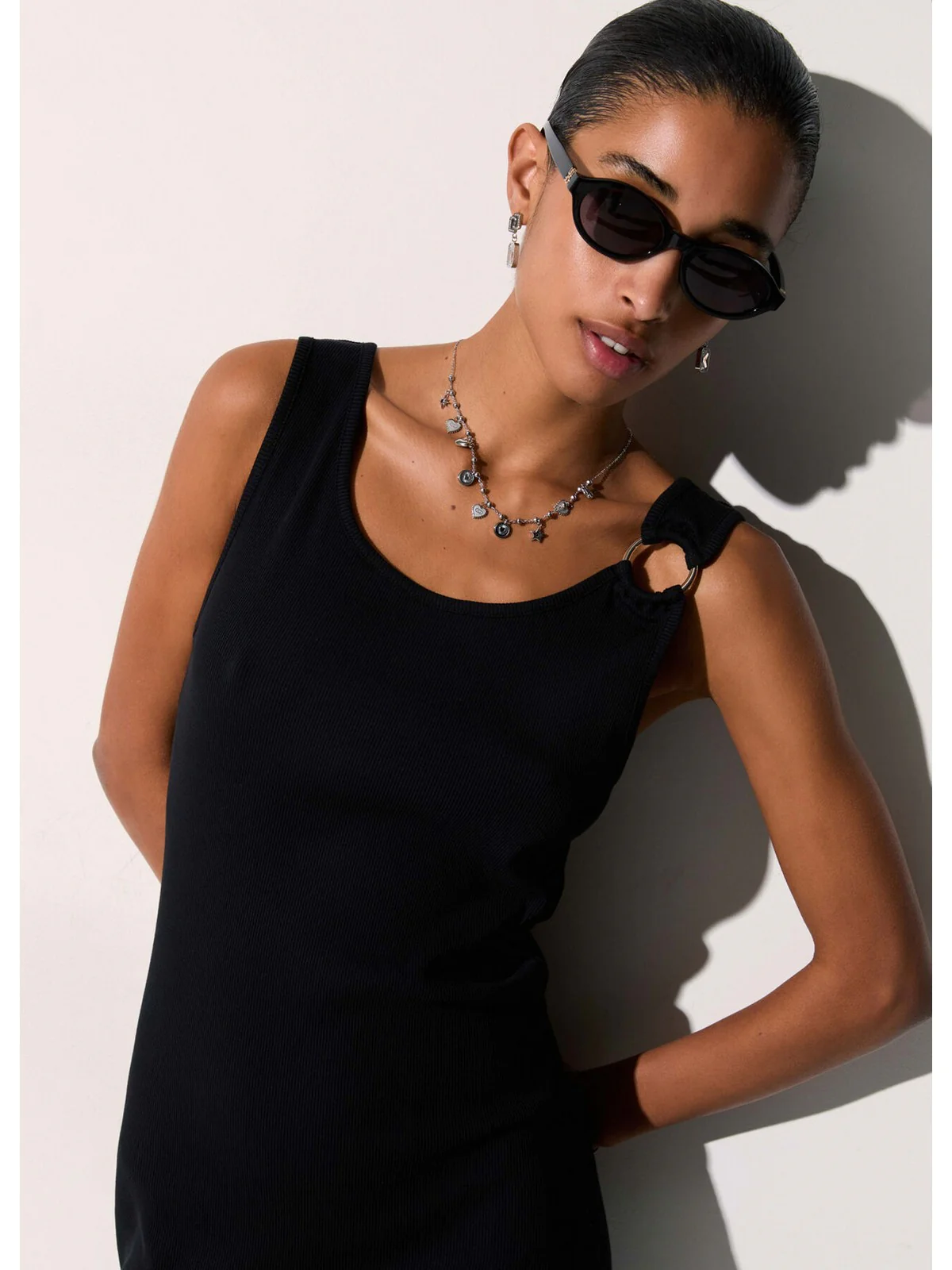 LIU JO BEACHWEAR Abito Donna  VA6129J4822 22222 Nero - Image 4