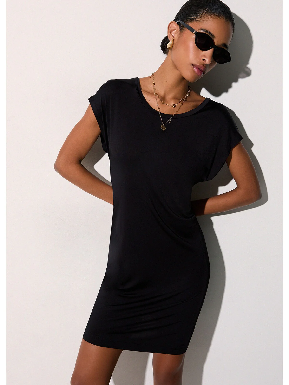 LIU JO BEACHWEAR Abito Donna  VA6159J3888 22222 Nero - Image 3