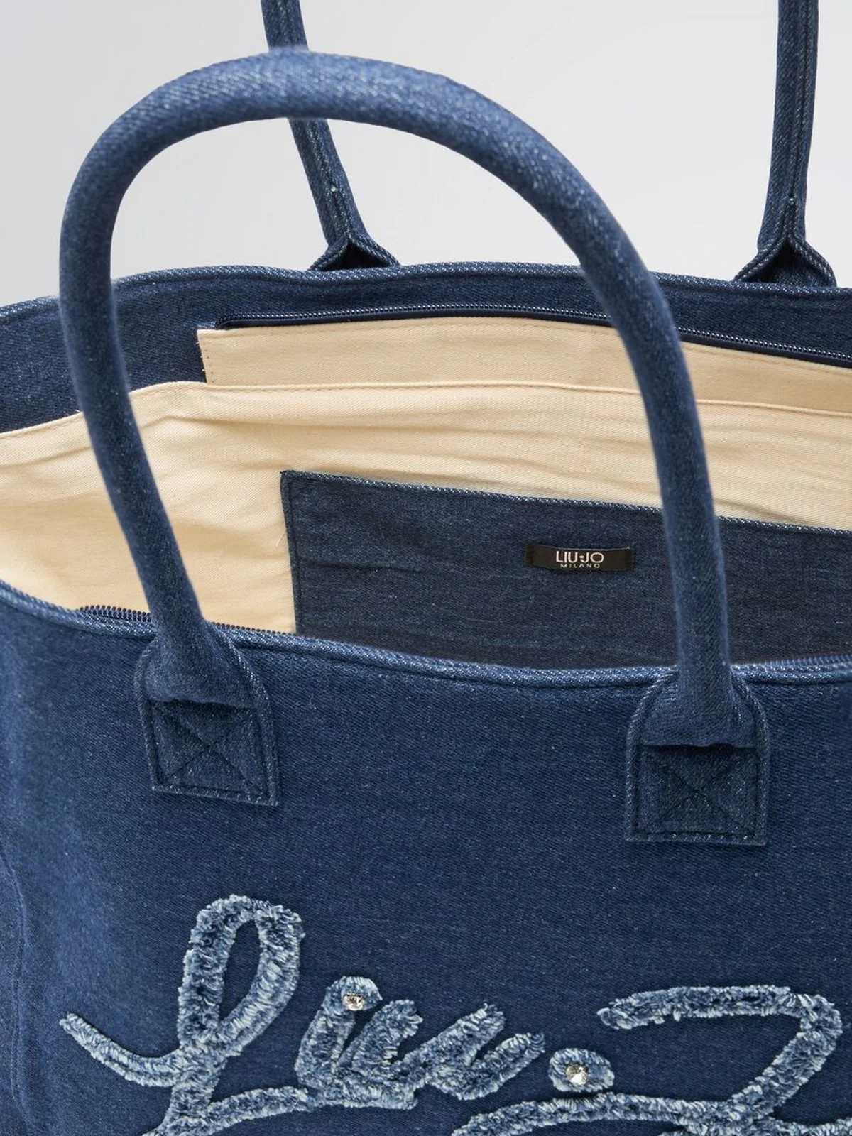 LIU JO BEACHWEAR Borsa Donna  VA5208D0001 00770 BLU DENIM - Image 7