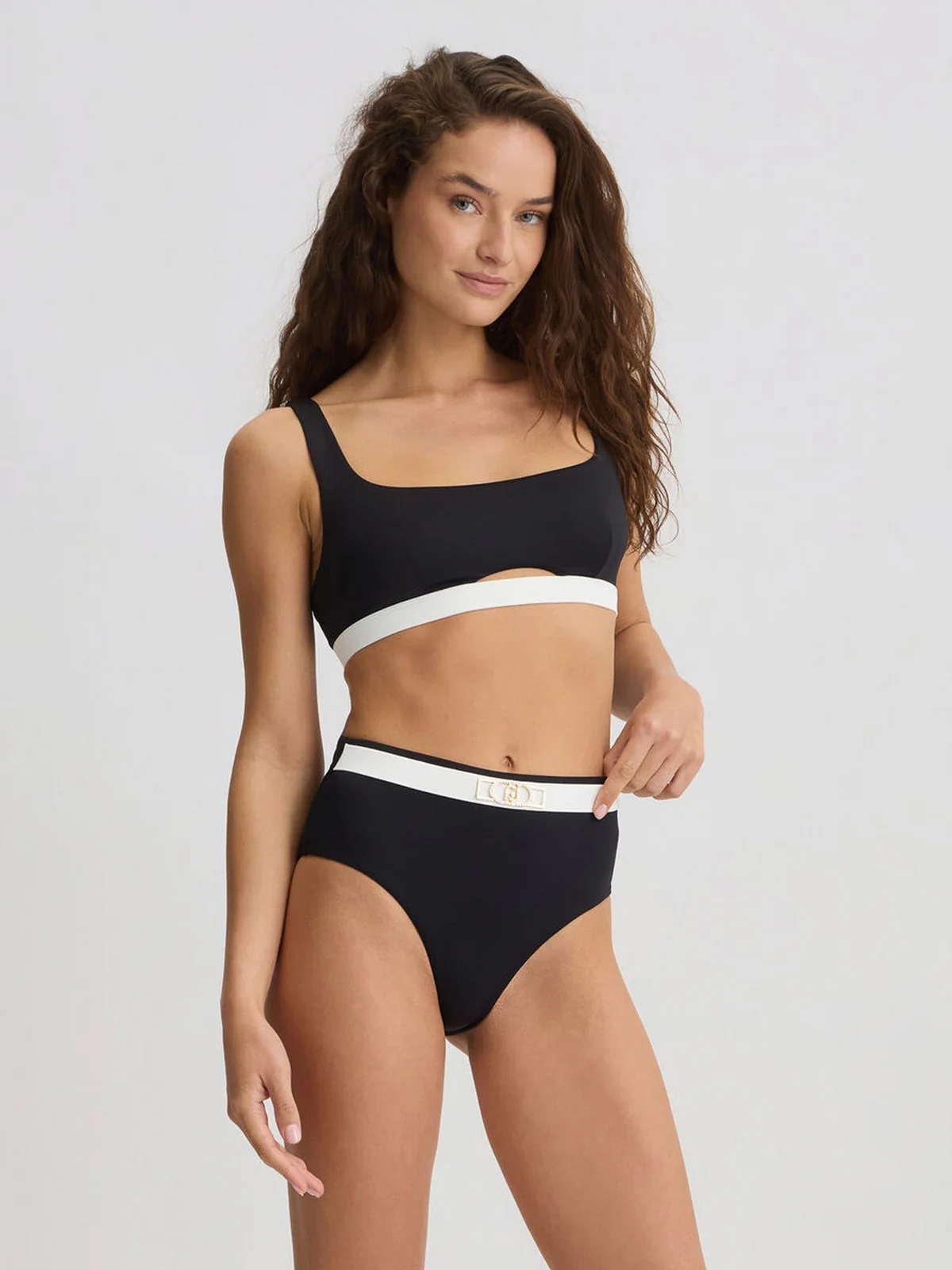 LIU JO BEACHWEAR Costume da bagno Donna  VA5075J6447 09096 NERO/BIANCO - Image 2