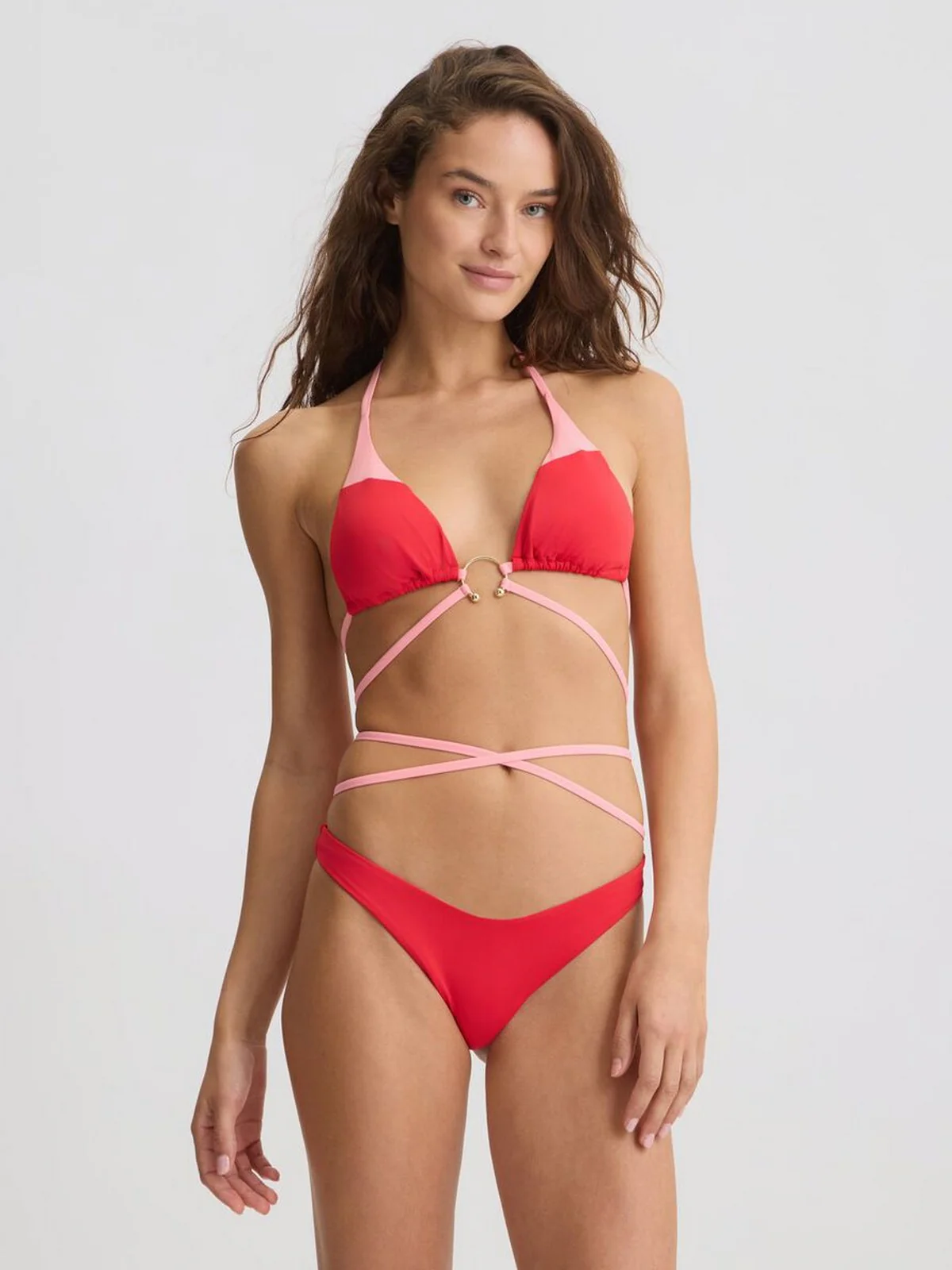 LIU JO BEACHWEAR Costume da bagno Donna  VA5087J6447 C3625 Allarme/flamingo pin - Image 2