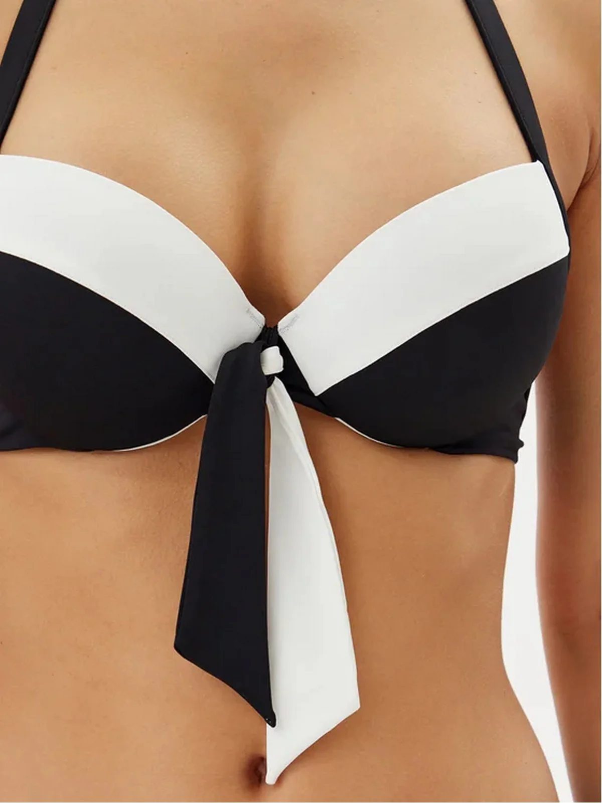 LIU JO BEACHWEAR Costume da bagno Donna  VA5171J6447 09096 NERO/BIANCO - Image 4