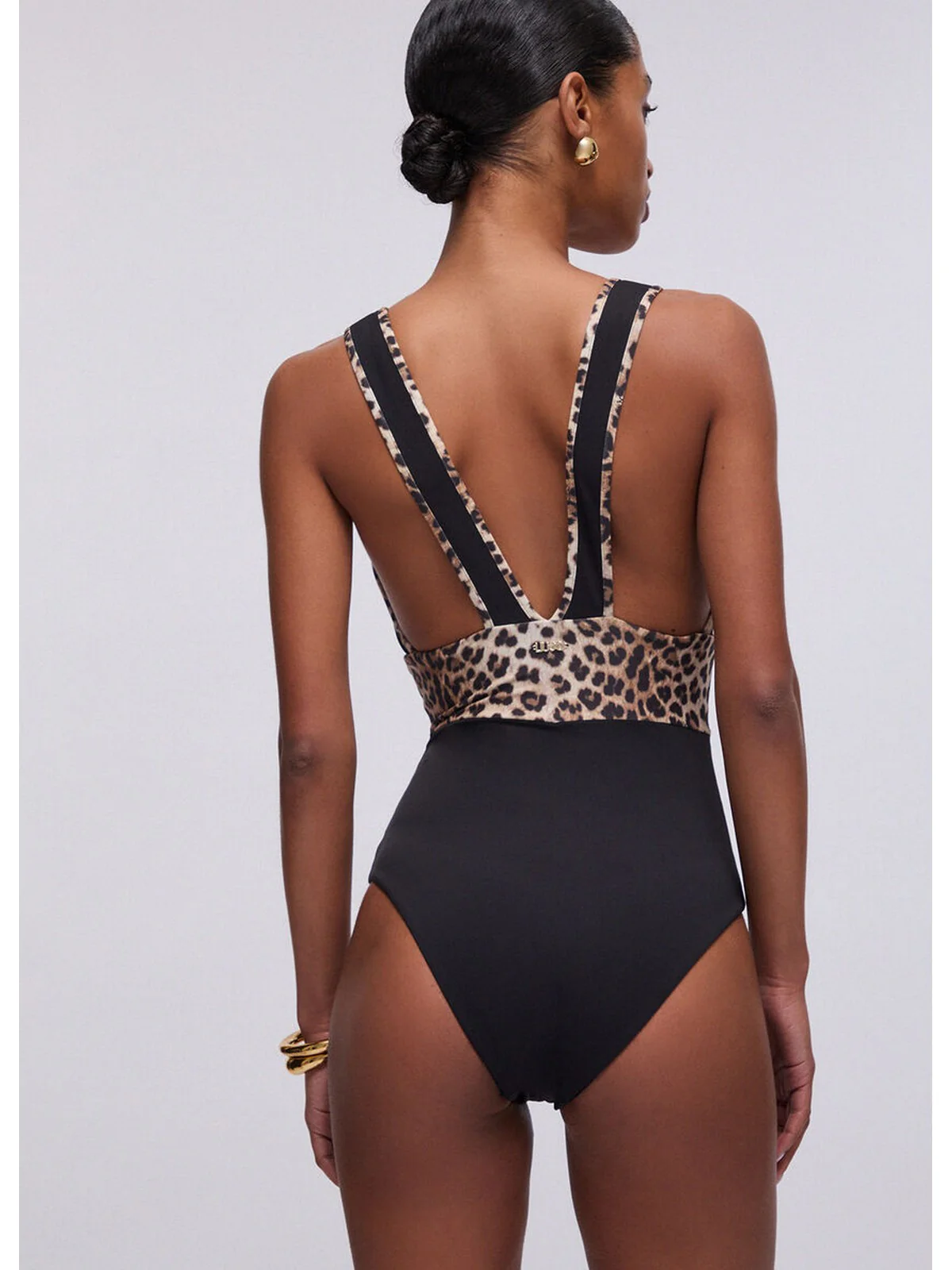 LIU JO BEACHWEAR Costume da bagno Donna  VA6008J6447 Y9908 Nero/animalier - Image 6