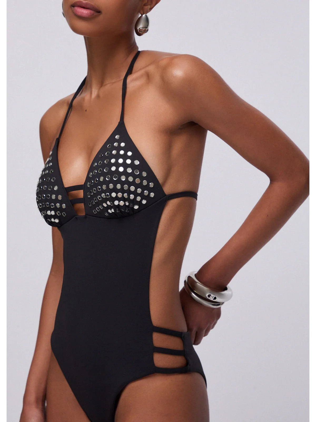 LIU JO BEACHWEAR Costume da bagno Donna  VA6029J6447 22222 Nero - Image 3