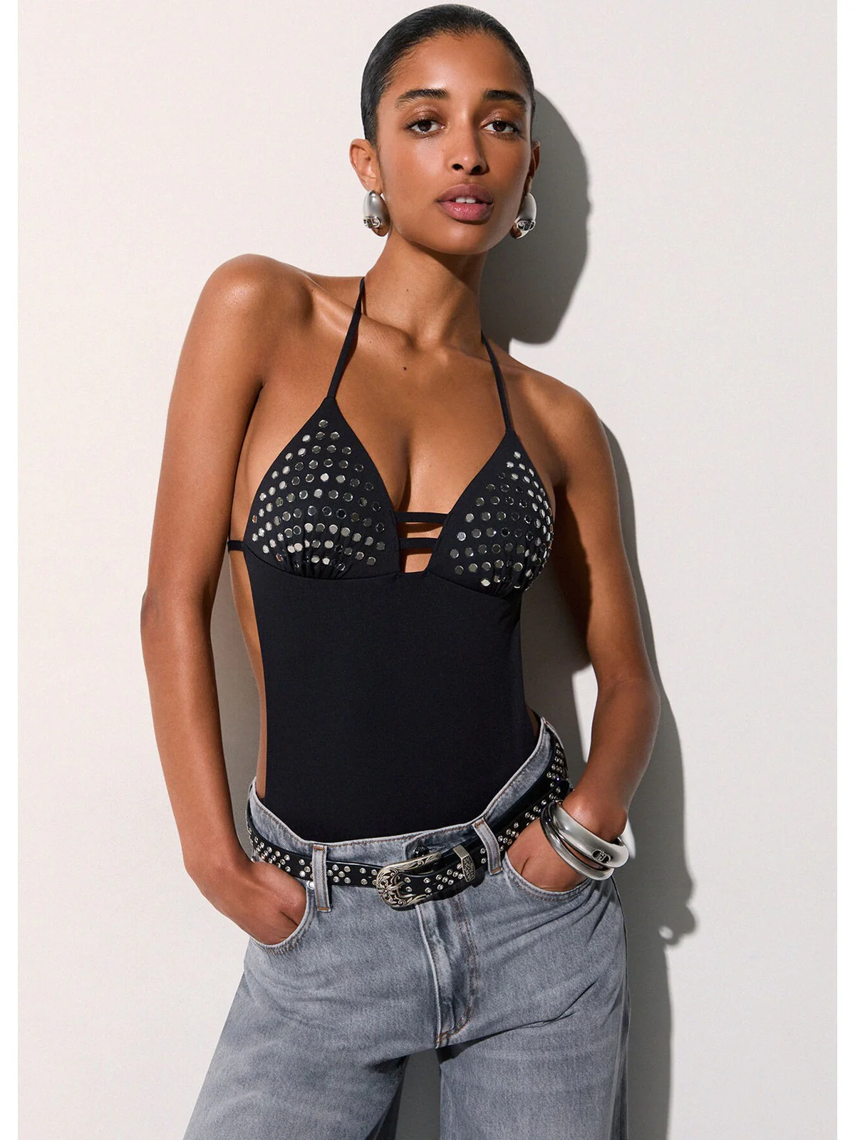 LIU JO BEACHWEAR Costume da bagno Donna  VA6029J6447 22222 Nero - Image 5