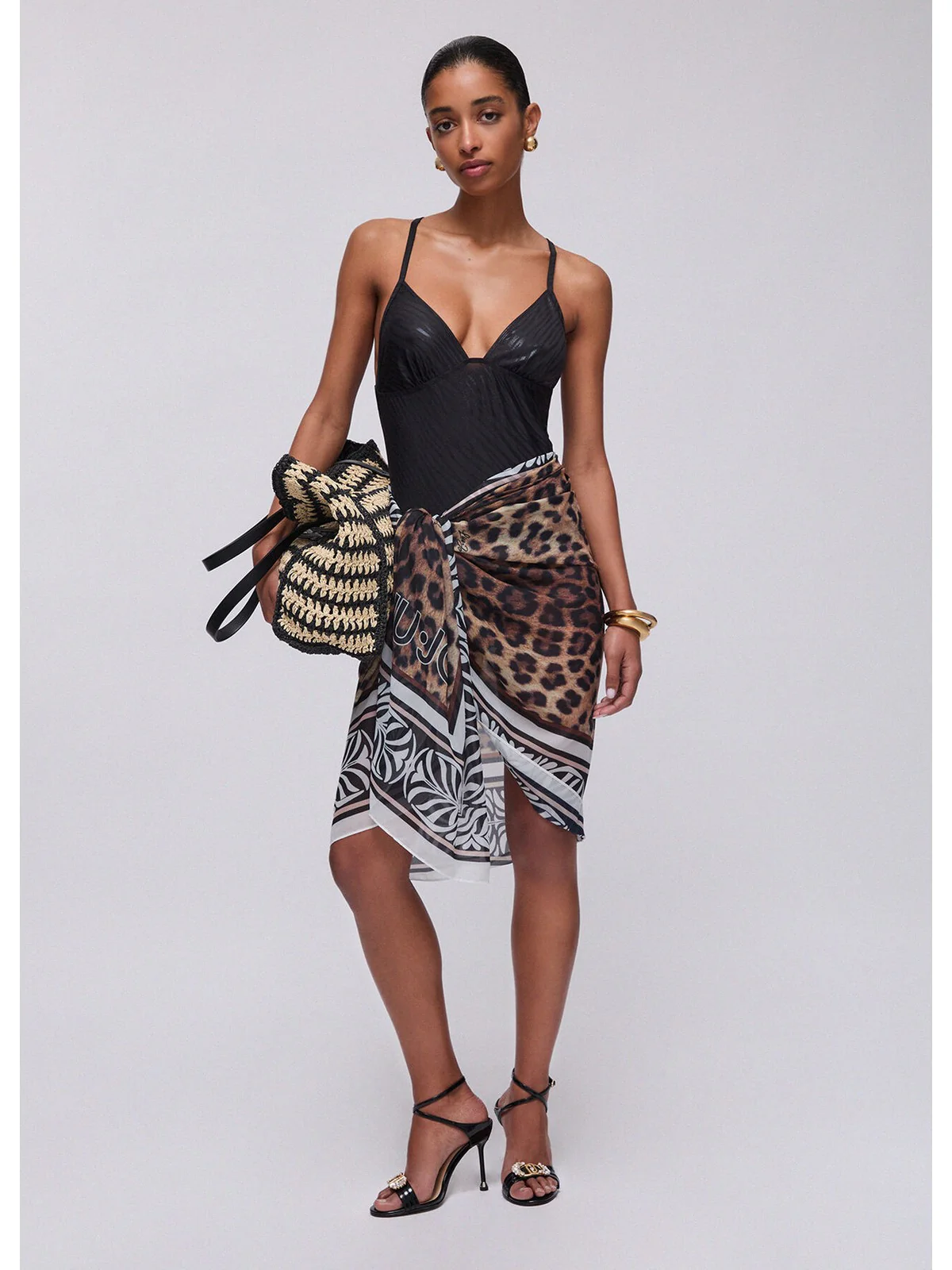LIU JO BEACHWEAR Costume da bagno Donna  VA6190J3928 S9523 Nero foil zebra - Image 2