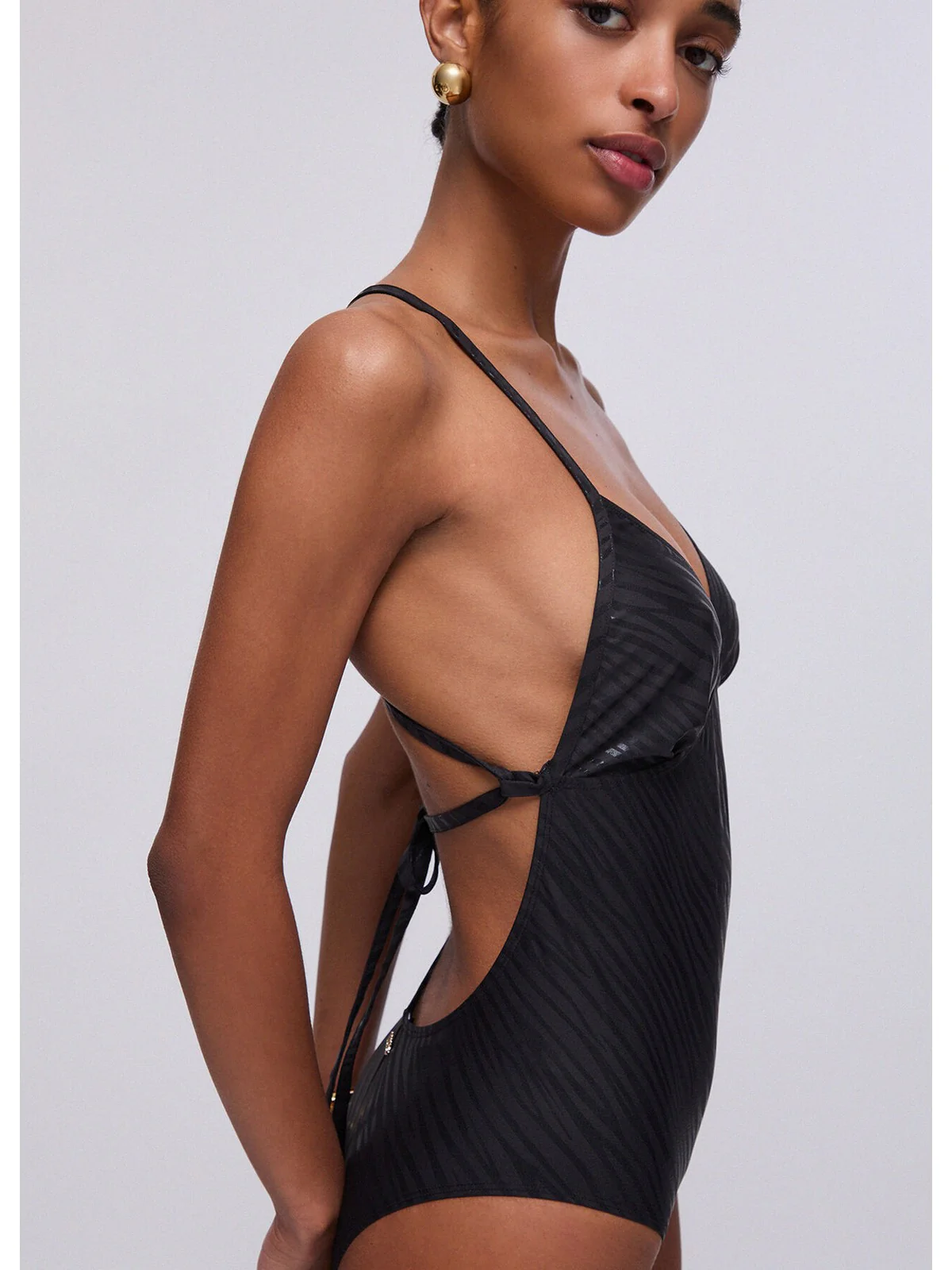 LIU JO BEACHWEAR Costume da bagno Donna  VA6190J3928 S9523 Nero foil zebra - Image 3
