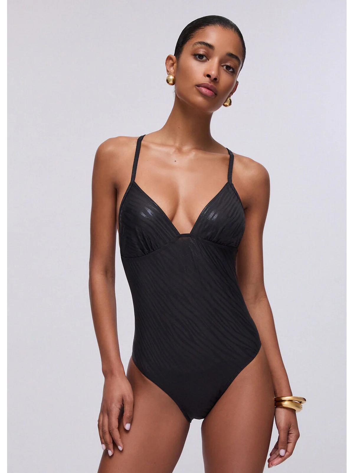 LIU JO BEACHWEAR Costume da bagno Donna  VA6190J3928 S9523 Nero foil zebra - Image 7