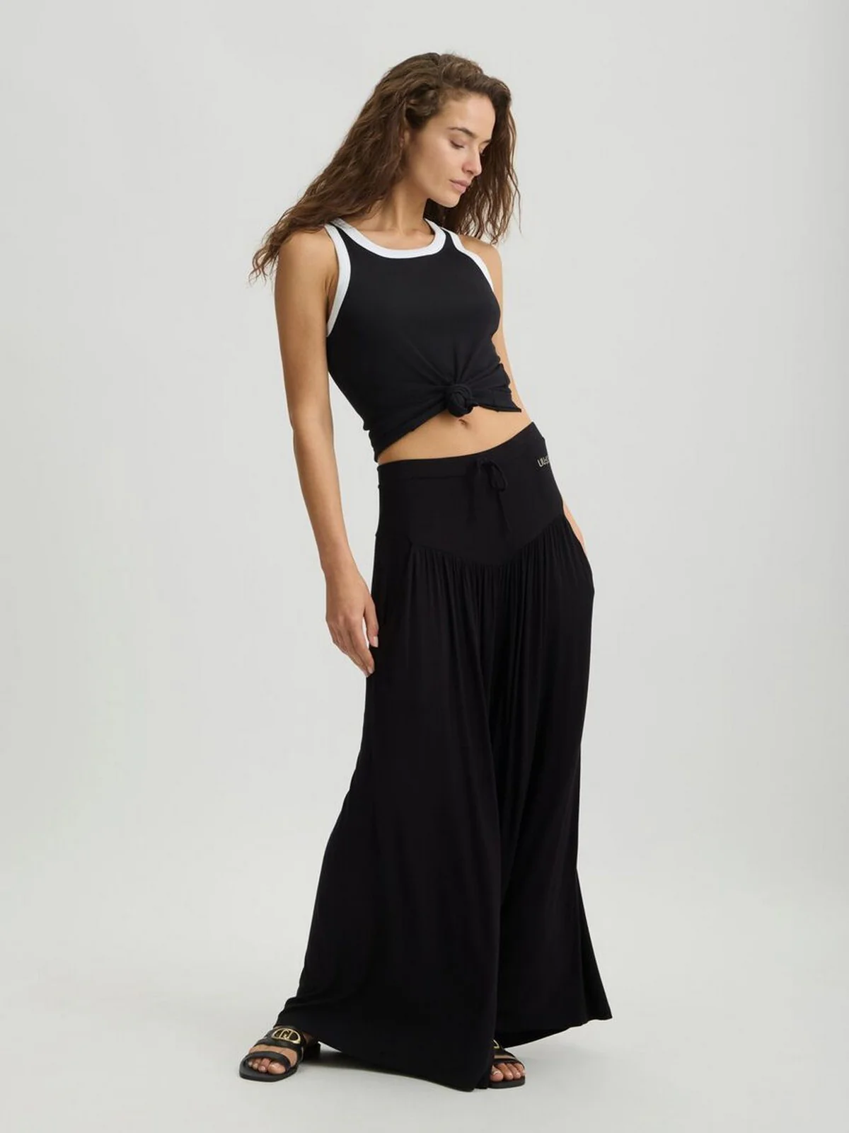 LIU JO BEACHWEAR Pantalone Donna VA5039JS360 22222 NERO - Image 7