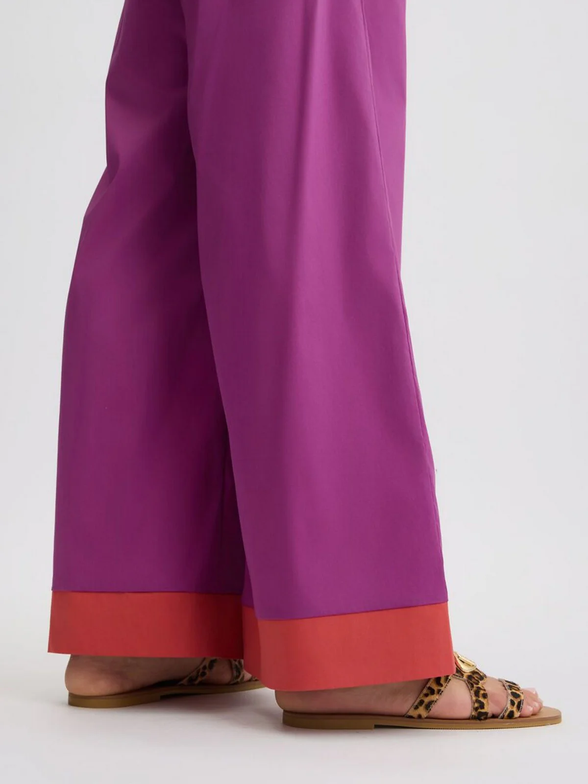 LIU JO BEACHWEAR Pantalone Donna  VA5065TS330 C3649 Hollyhock/rosso argi - Image 6