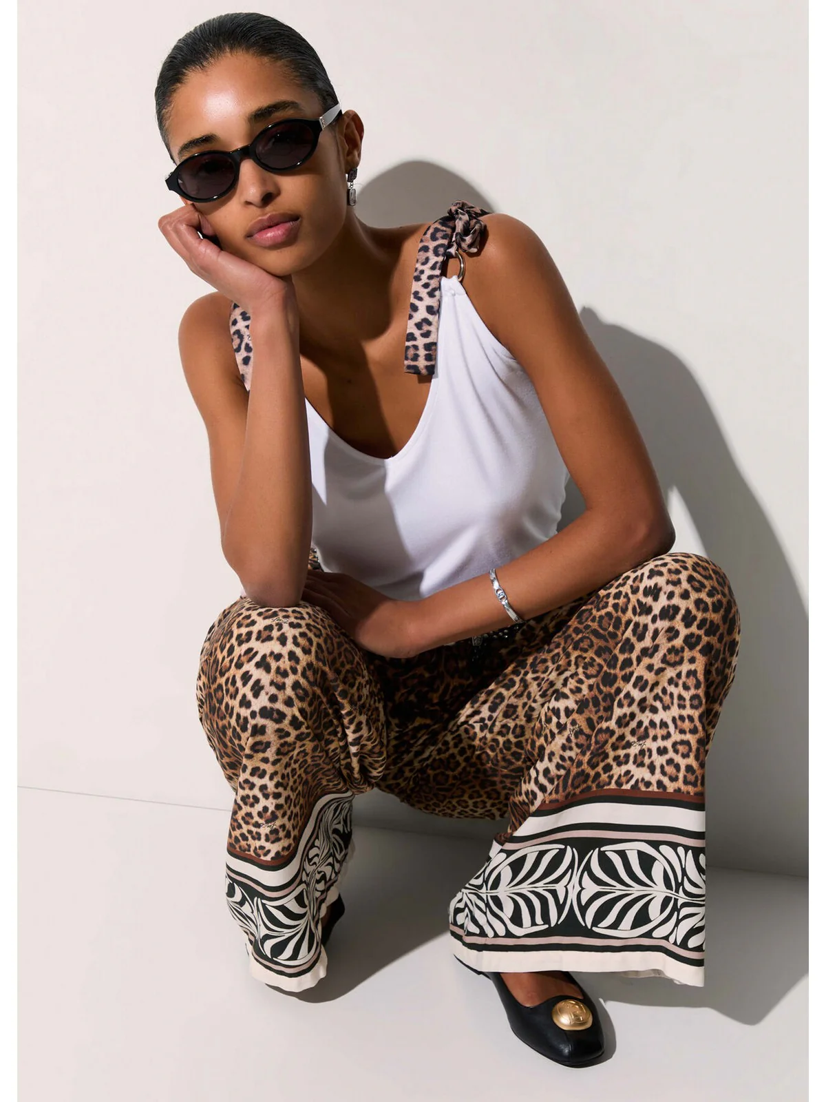 LIU JO BEACHWEAR Pantalone Donna  VA6052TS123 V9789 ANIMALIER - Image 4