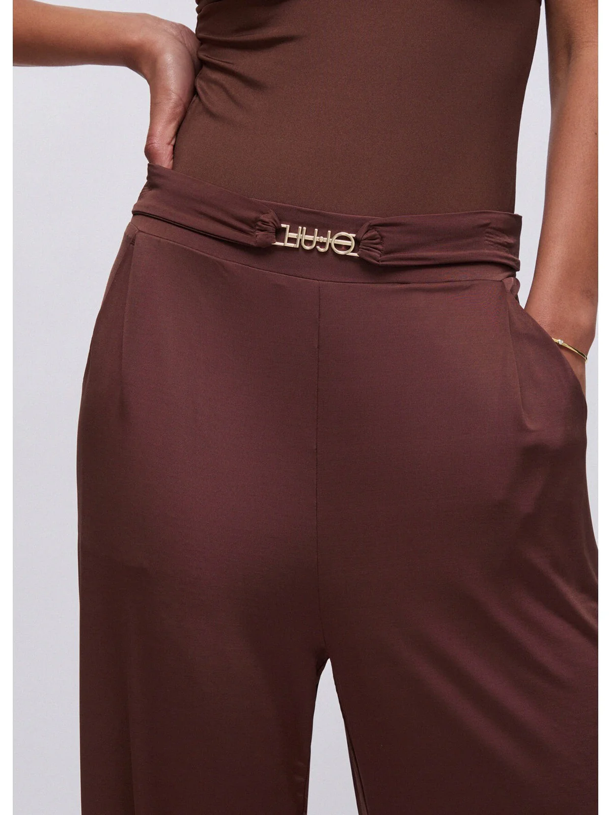 LIU JO BEACHWEAR Pantalone Donna  VA6157J3888 91118 TERRA - Image 3