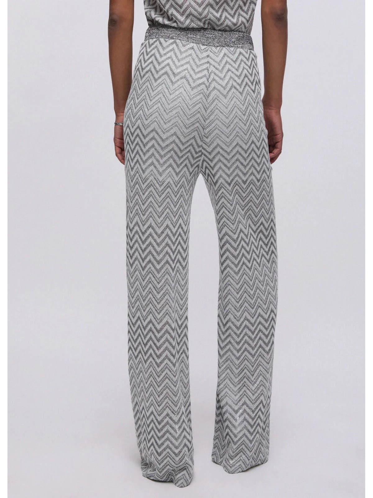 LIU JO BEACHWEAR Pantalone Donna  VA6176J3878 C3887 Nero/silver lux - Image 6